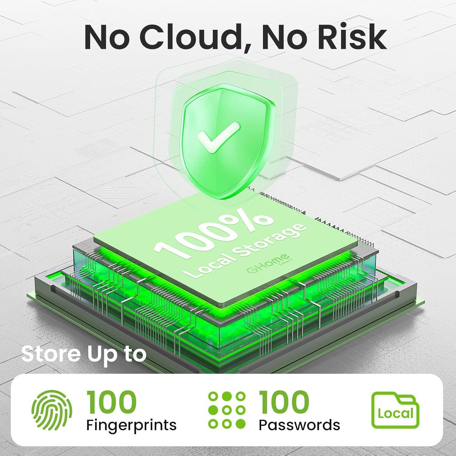 Cerradura Inteligente GHome KD03 PRO con Huella Dactilar y App