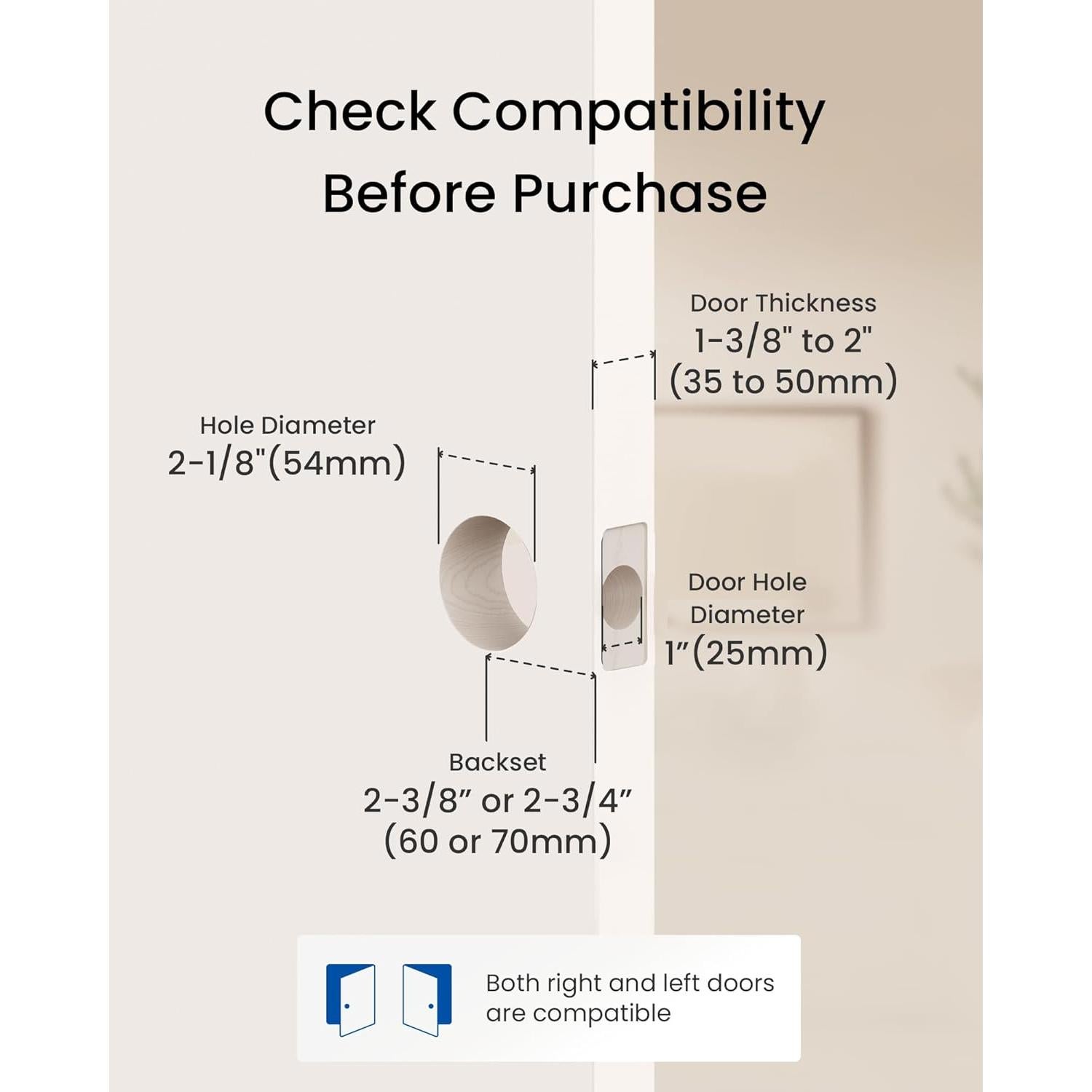 Cerradura inteligente DESLOC C110 con pantalla y huella dactilar