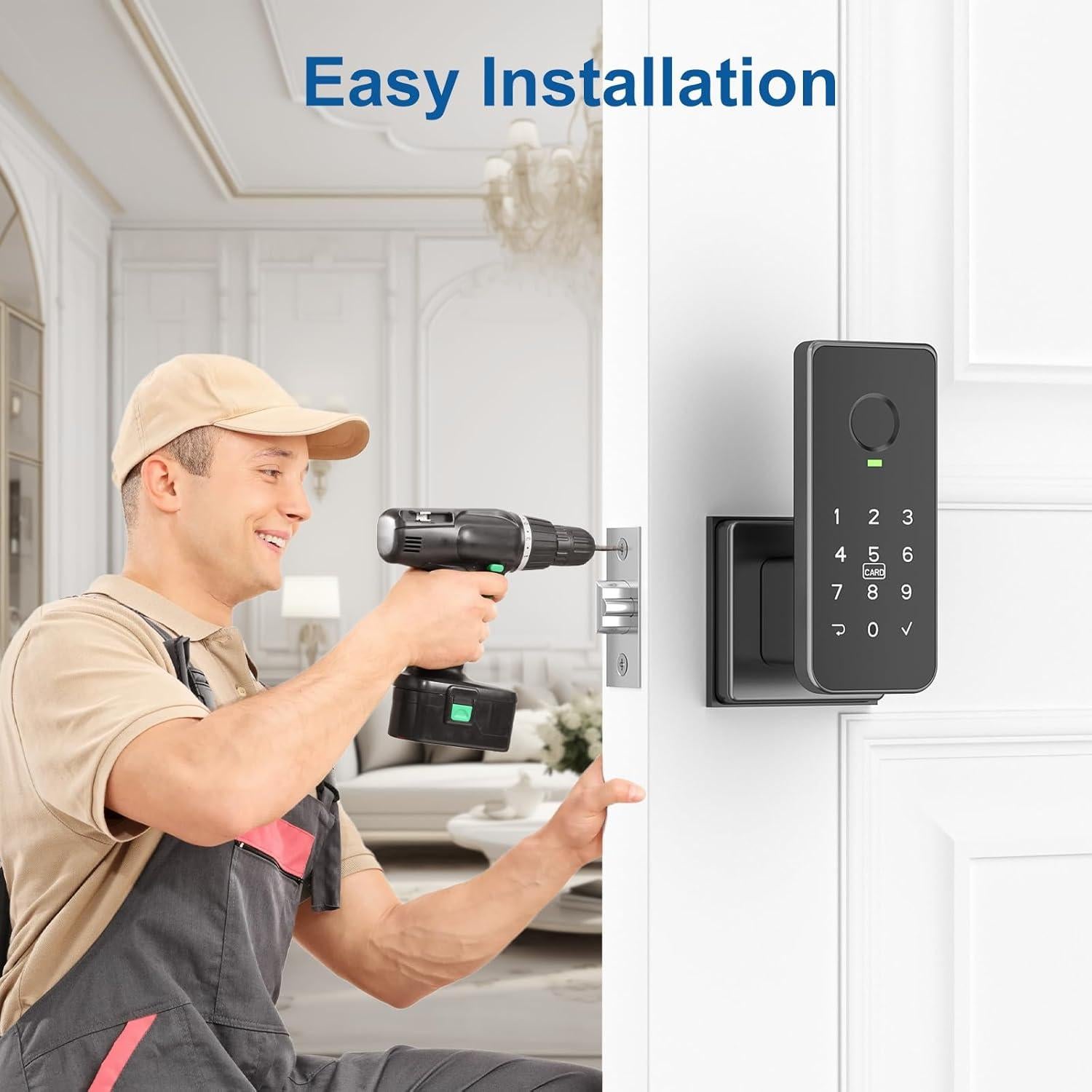 Cerradura Inteligente Biométrica Foxgard FNL-01 con Huella Dactilar