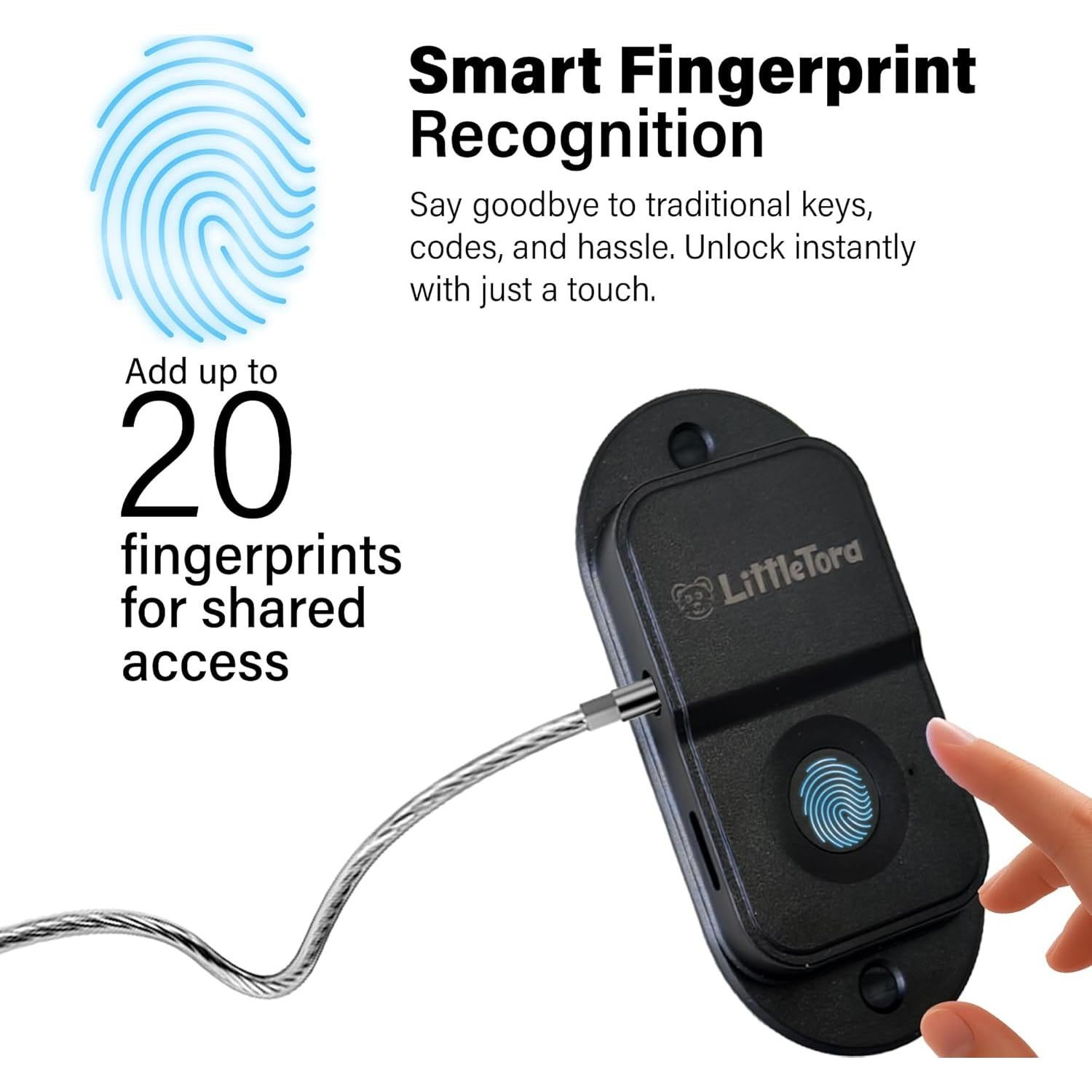 Cerradura Biométrica para Refrigerador LittleTora FQ20 - Seguridad Infantil