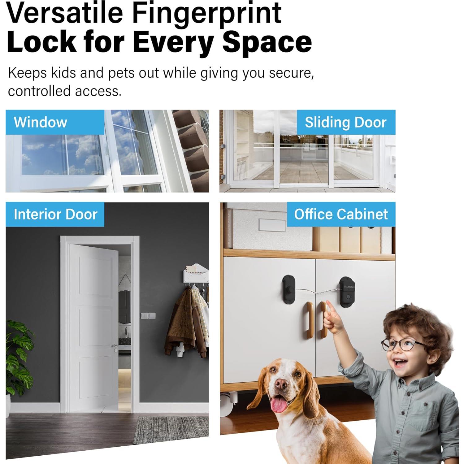 Cerradura Biométrica para Refrigerador LittleTora FQ20 - Seguridad Infantil