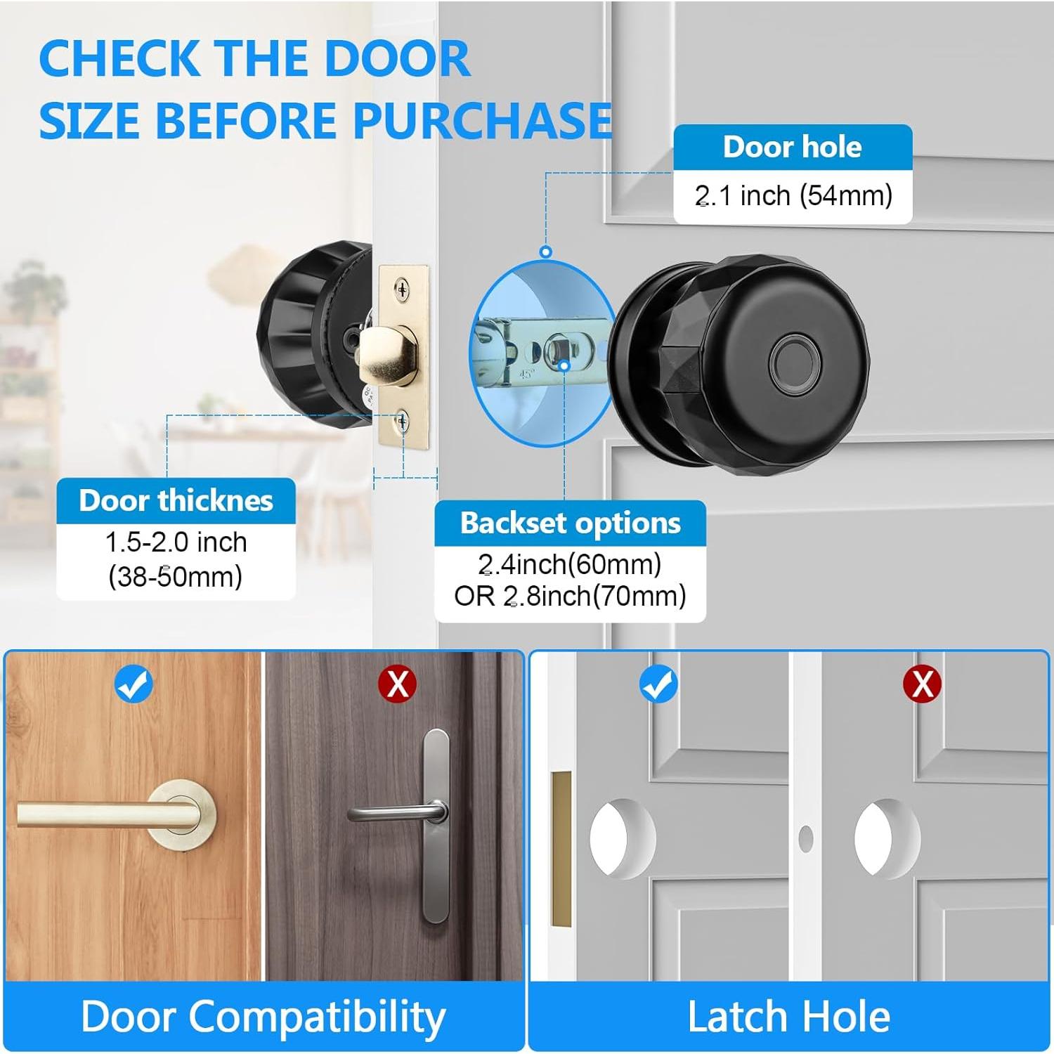 Cerradura Biométrica Pashion 2303TY-F con Huella Dactilar