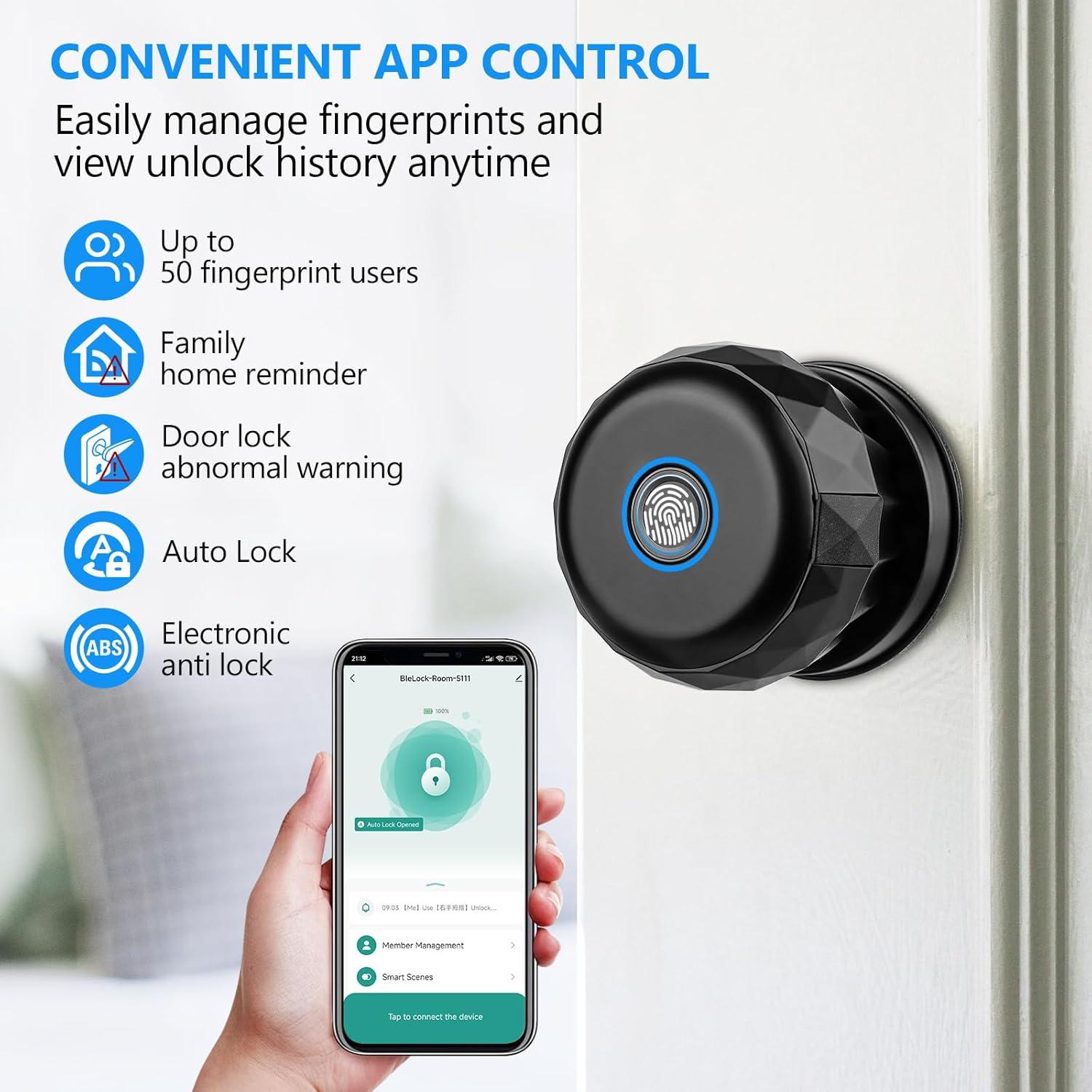 Cerradura Biométrica Pashion 2303TY-F con Huella Dactilar