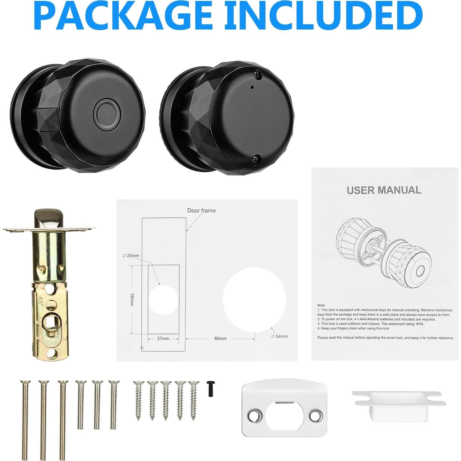 Cerradura Biométrica Pashion 2303TY-F con Huella Dactilar