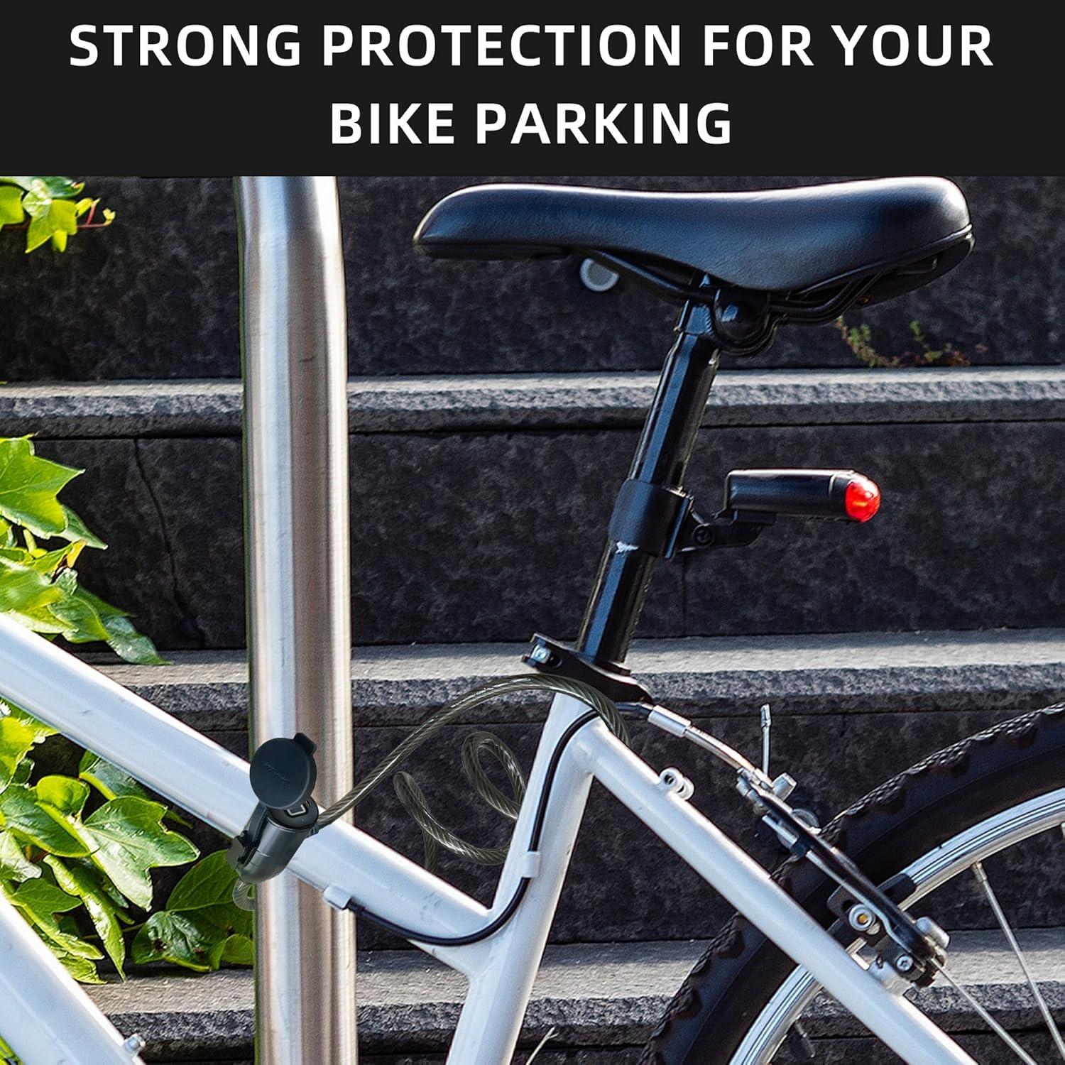 Candado de Bicicleta KENRONE Huella Dactilar 1.5m Antirrobo