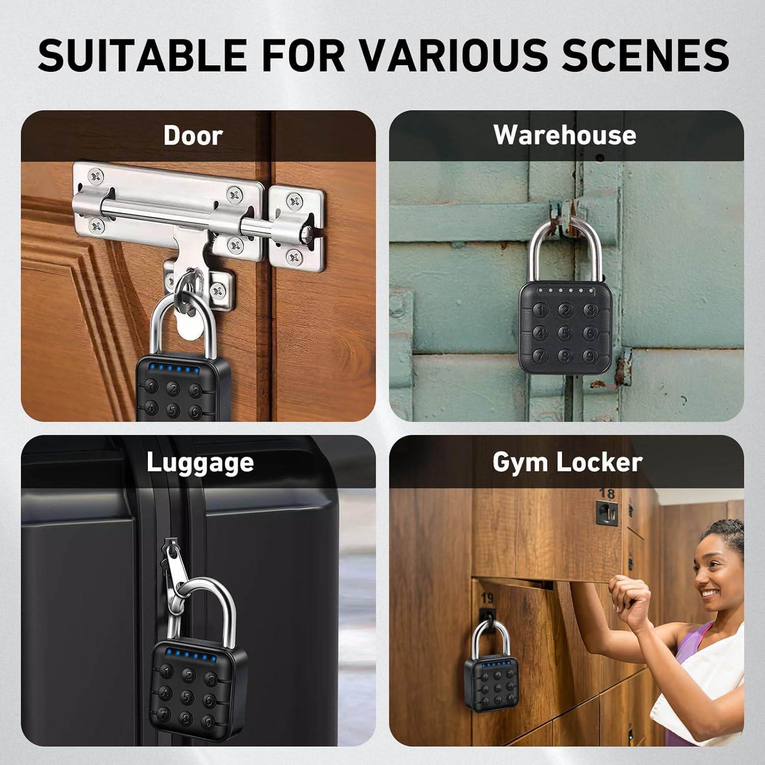 Candado de Combinación Inteligente AuntyFey con APP 6 Dígitos