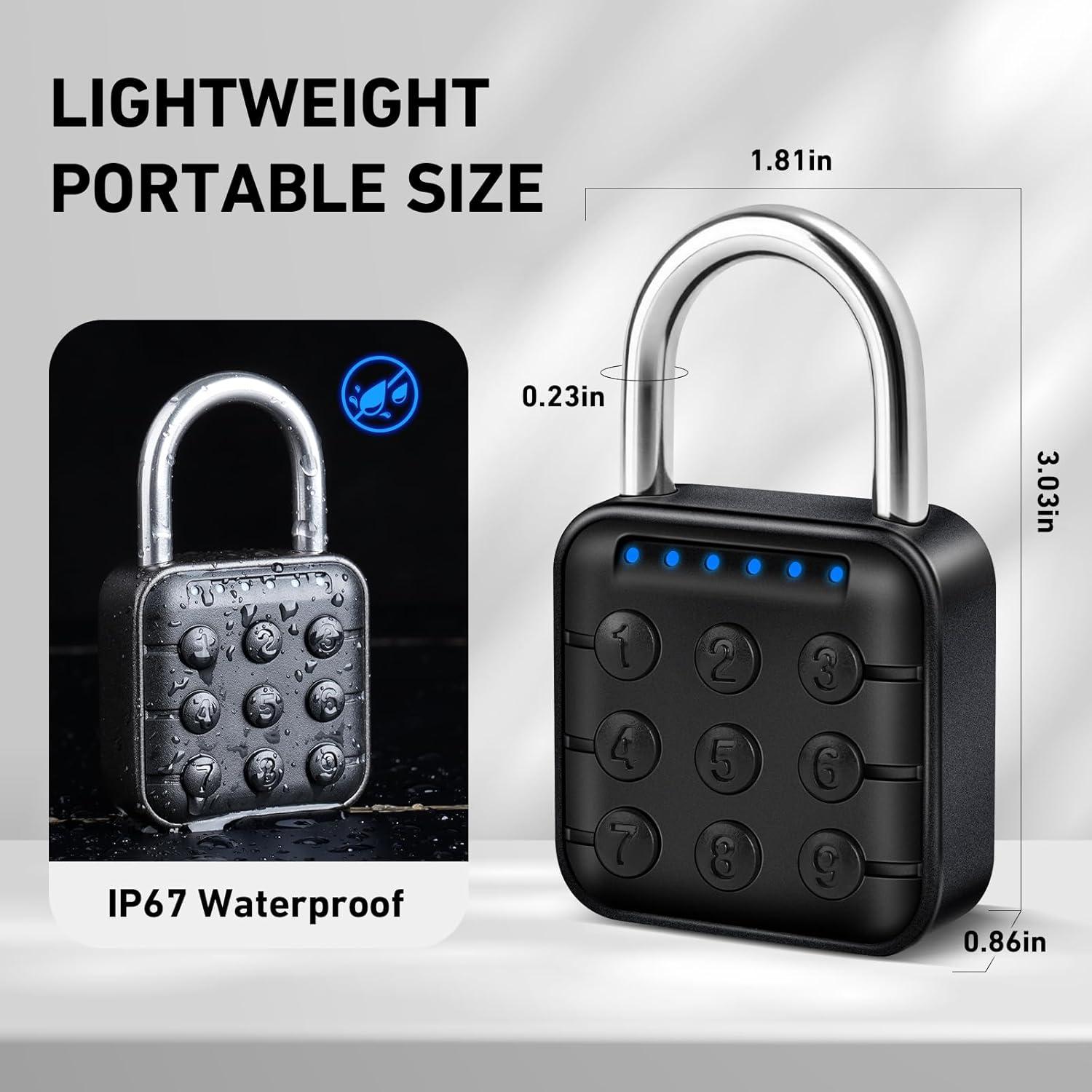 Candado de Combinación Inteligente AuntyFey con APP 6 Dígitos