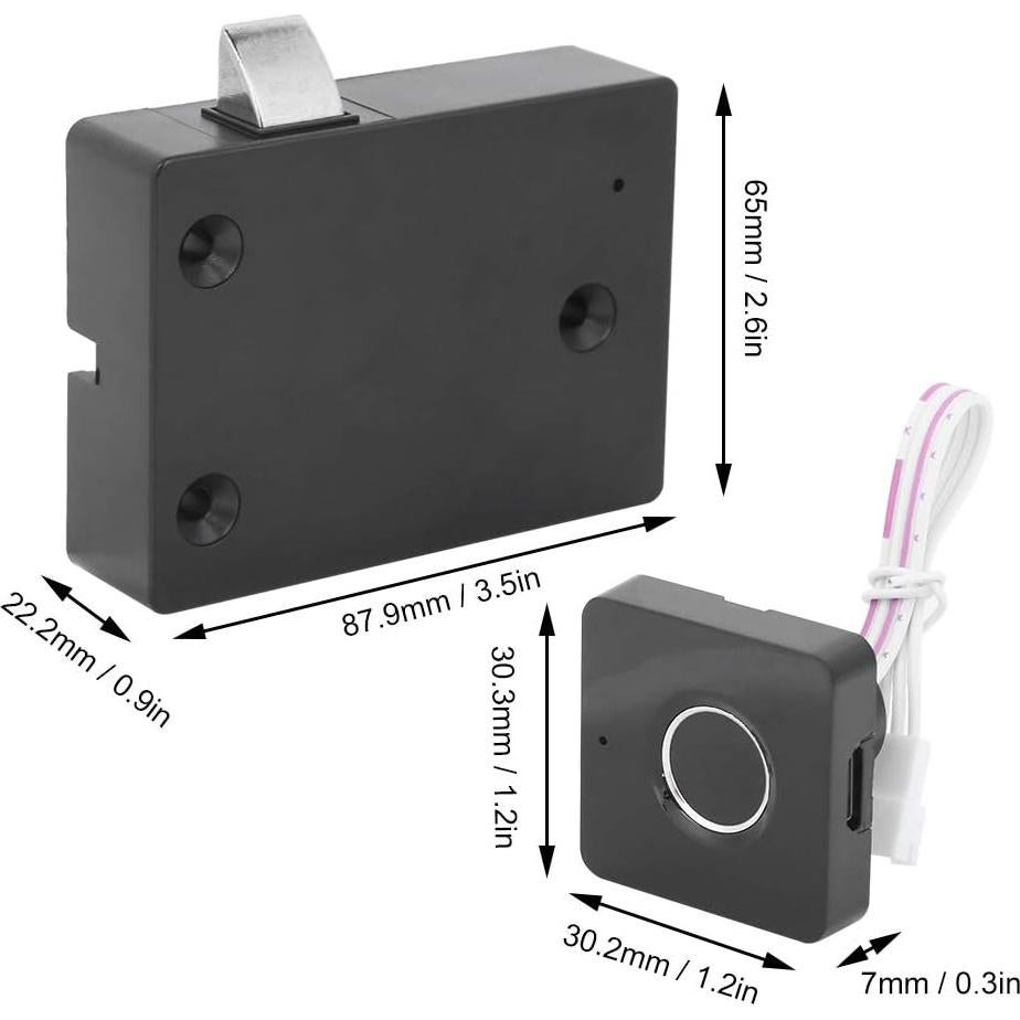 Cerradura Biométrica Simlug para Gabinete con Huella Dactilar