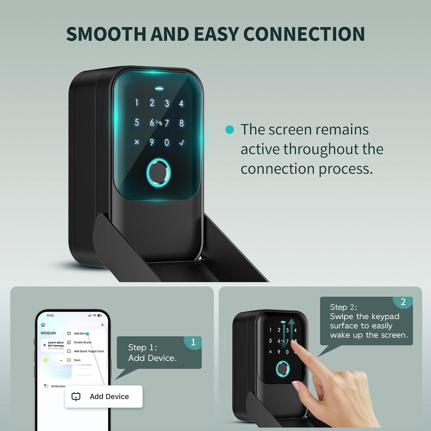 Caja de Llaves Inteligente Moquin con Bluetooth y 5 Métodos de Desbloqueo