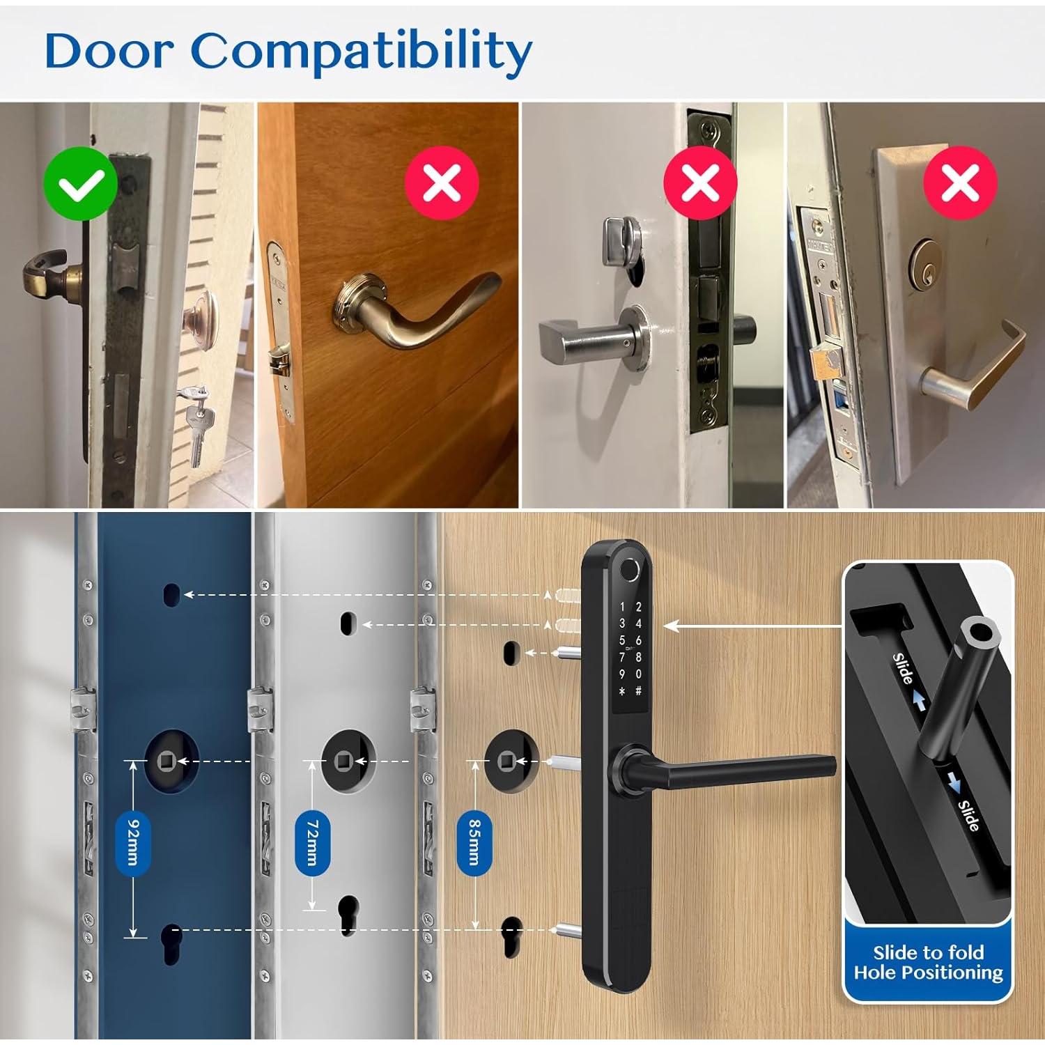 Cerradura Inteligente Luston LUS31 con Huella Dactilar y App