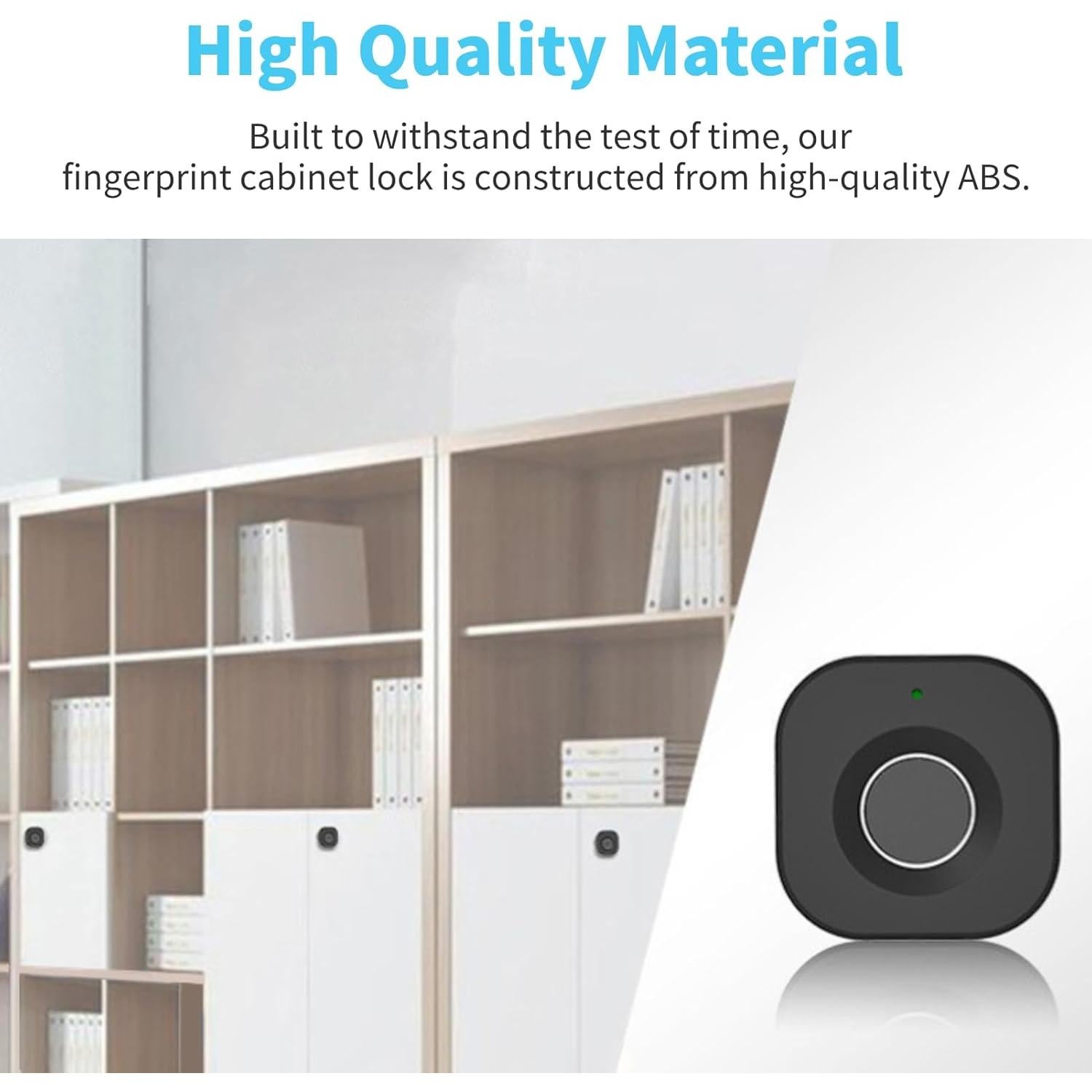 Cerradura Biométrica Diyeeni para Gabinete Blanca - Sin Llave