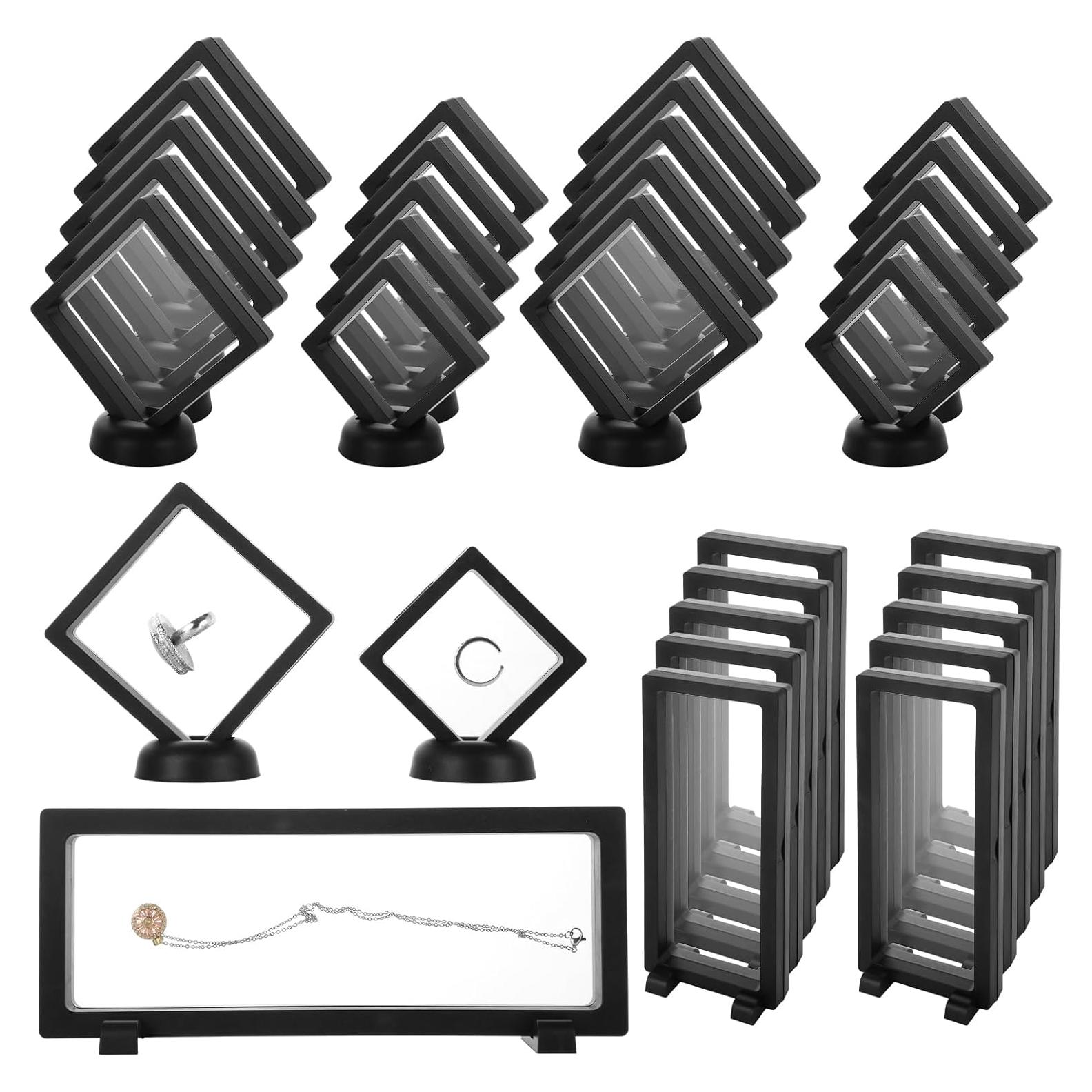 Paquete de 30 Soportes de Exhibición Flotante 3D LOYLSIC