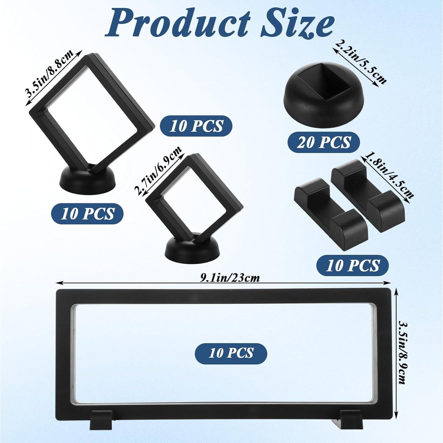 Paquete de 30 Soportes de Exhibición Flotante 3D LOYLSIC