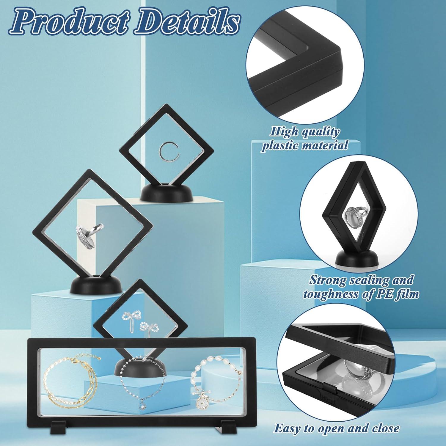 Paquete de 30 Soportes de Exhibición Flotante 3D LOYLSIC