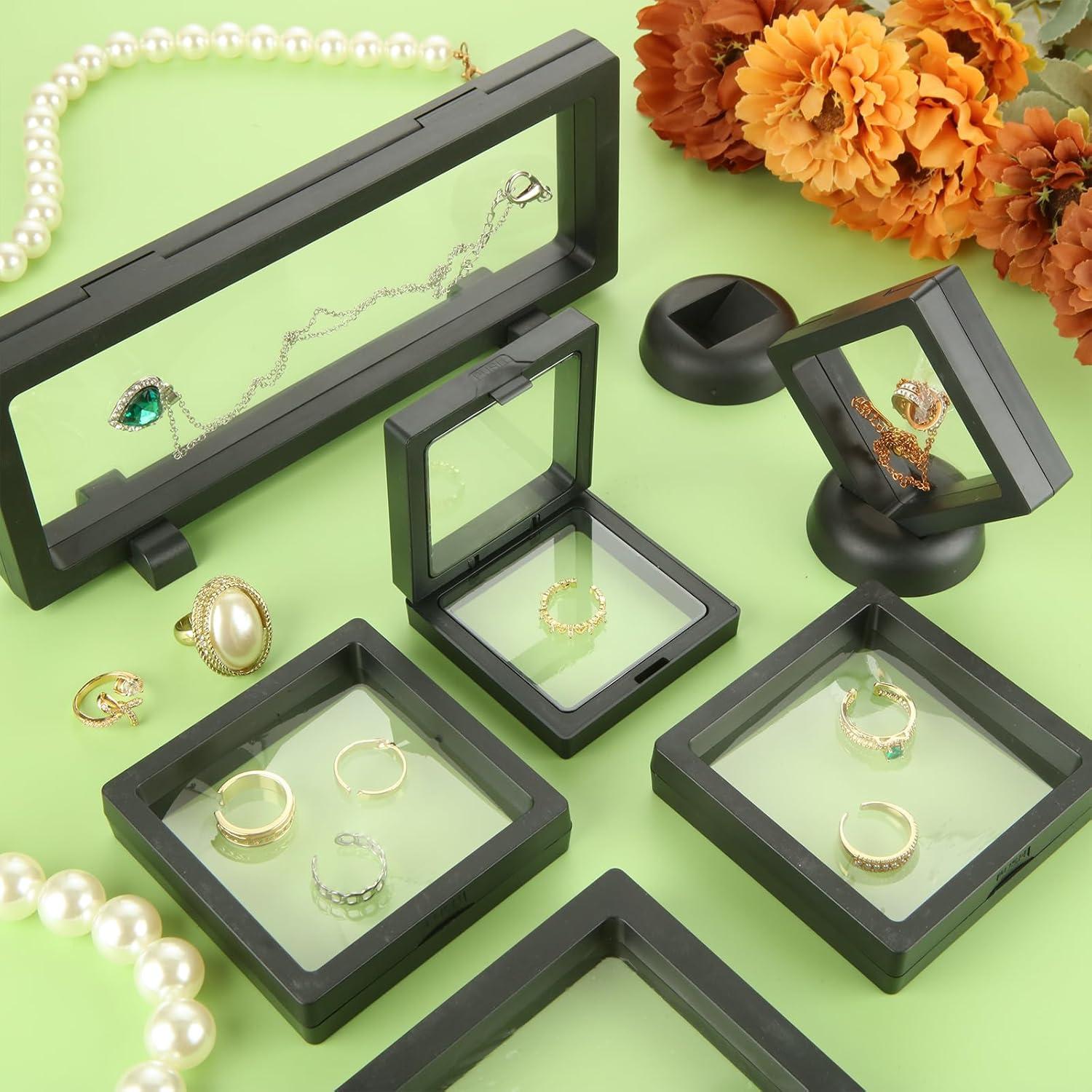 Paquete de 30 Soportes de Exhibición Flotante 3D LOYLSIC