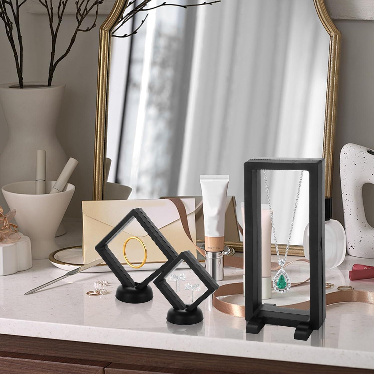 Paquete de 30 Soportes de Exhibición Flotante 3D LOYLSIC