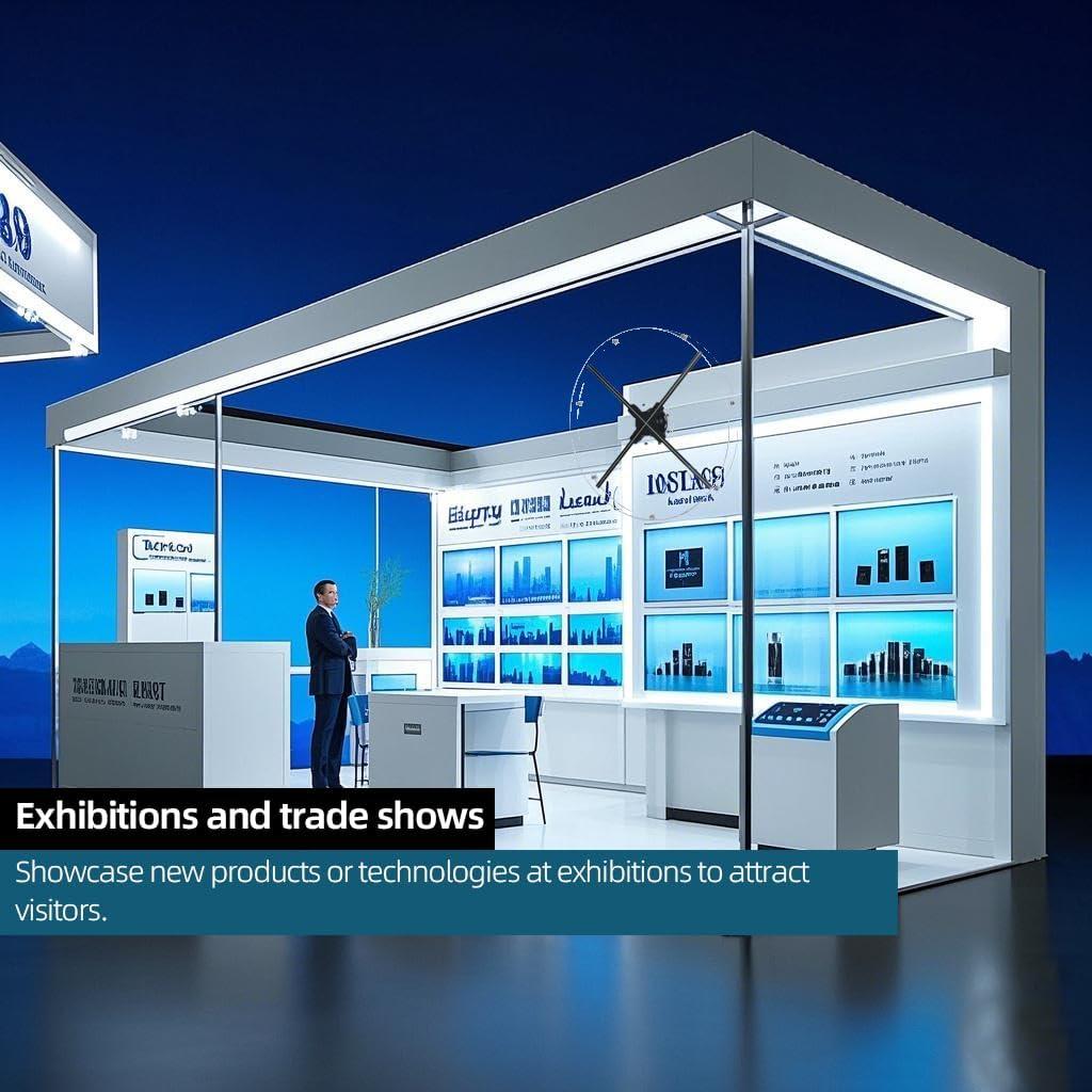 Ventilador Holográfico 3D Missyou 60CM con Cubierta Acrílica