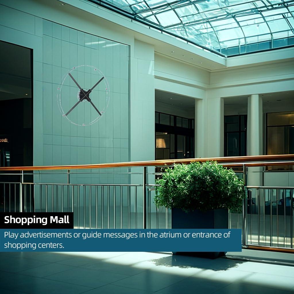 Ventilador Holográfico 3D Missyou 60CM con Cubierta Acrílica