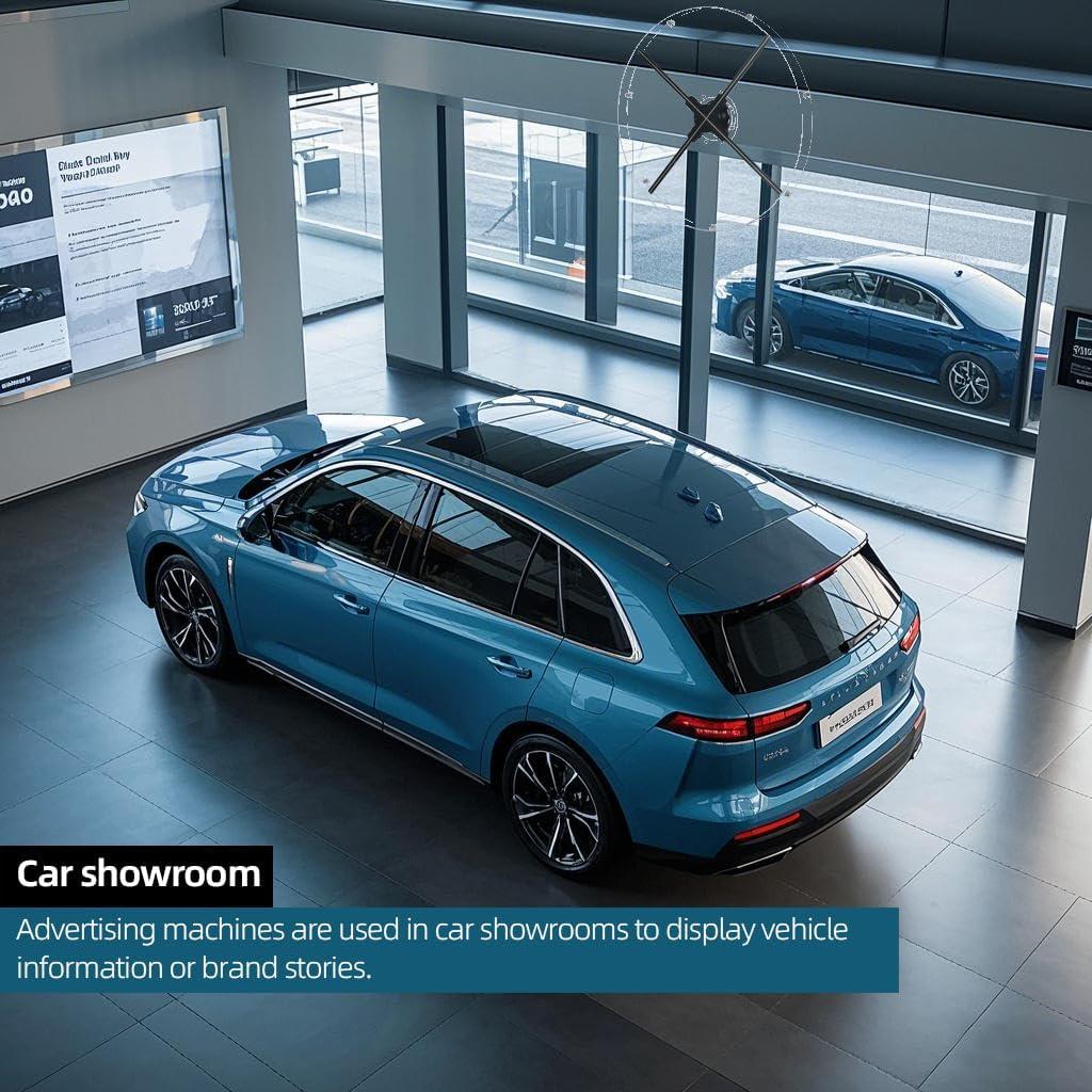 Ventilador Holográfico 3D Missyou 60CM con Cubierta Acrílica