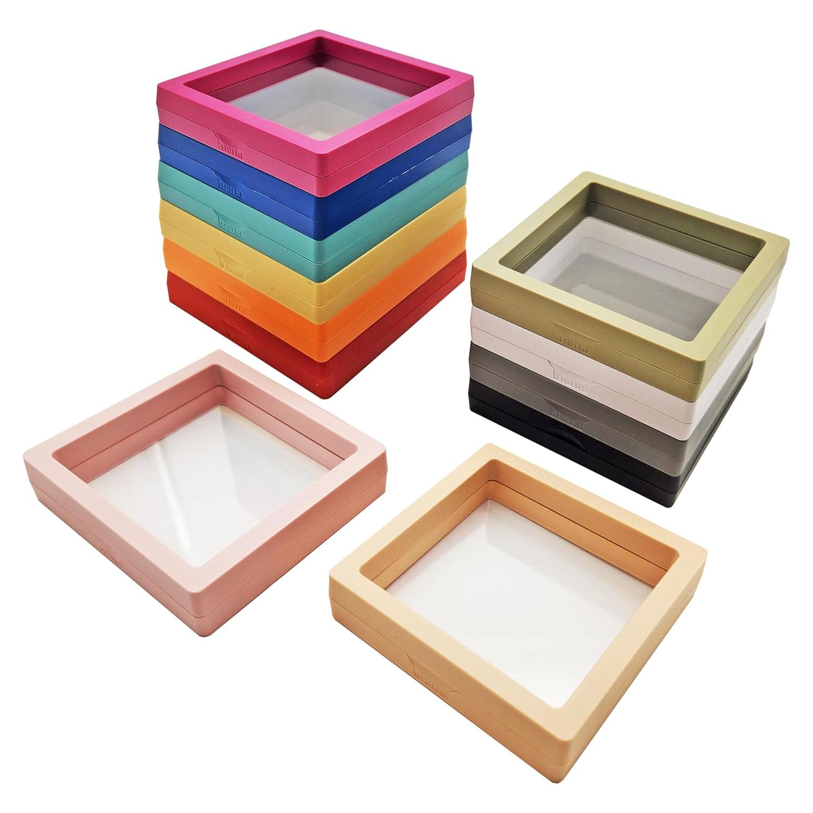 12PCS Soporte de Exhibición Flotante 3D ITUTOO - Caja Joyería