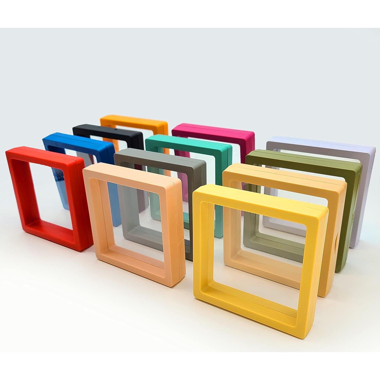 12PCS Soporte de Exhibición Flotante 3D ITUTOO - Caja Joyería