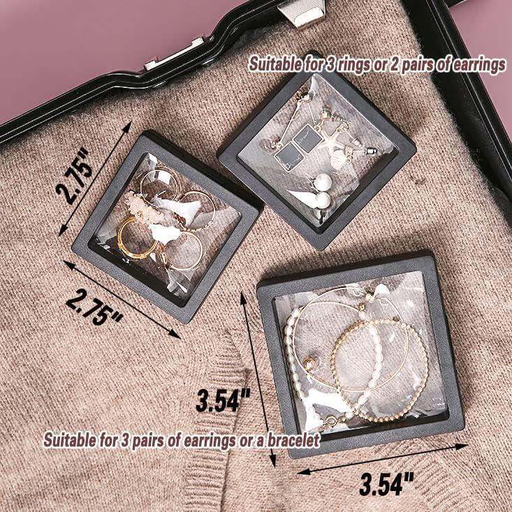 12PCS Soporte de Exhibición Flotante 3D ITUTOO - Caja Joyería