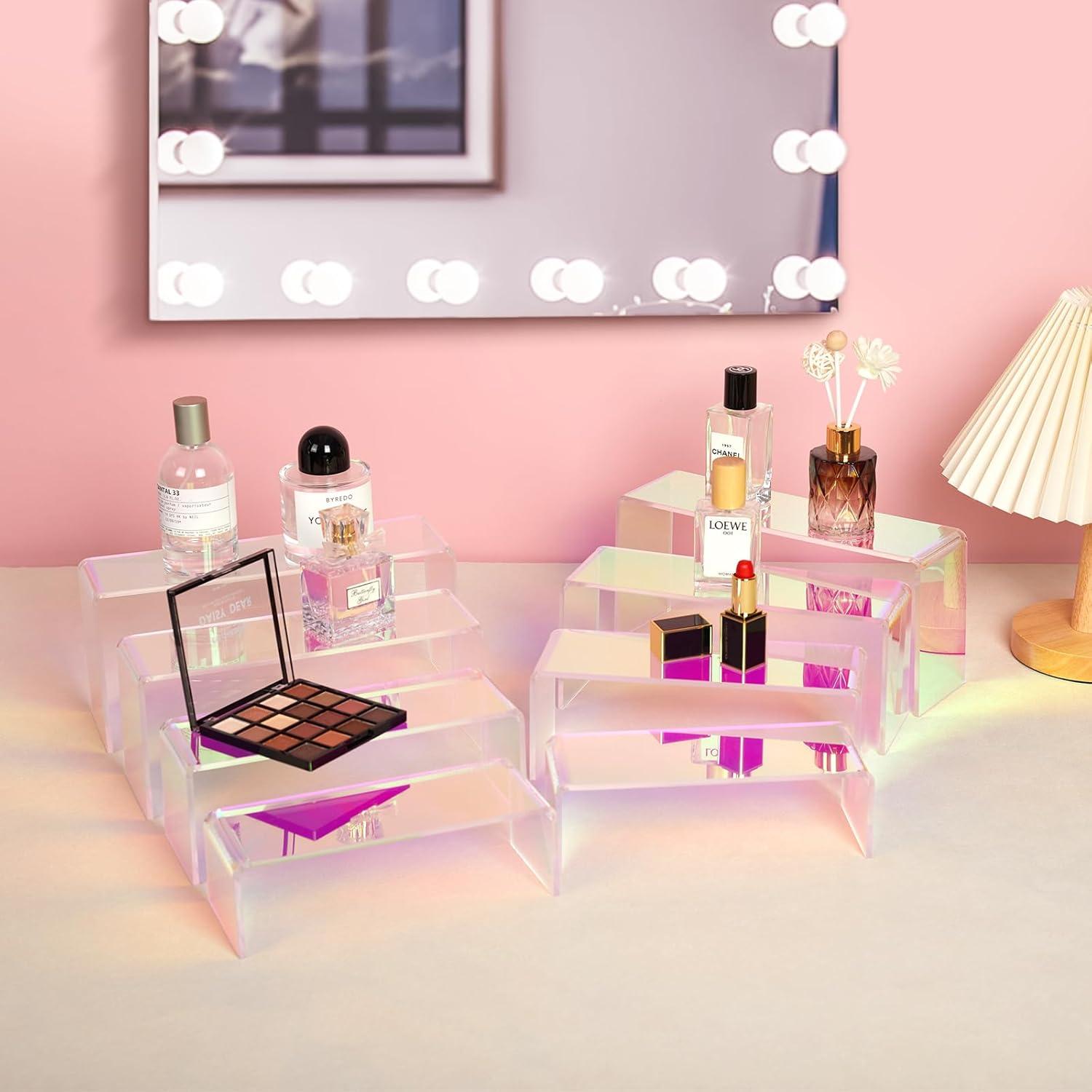 Soportes de Exhibición Acrílicos Jolboldy 8 Piezas Iridiscentes