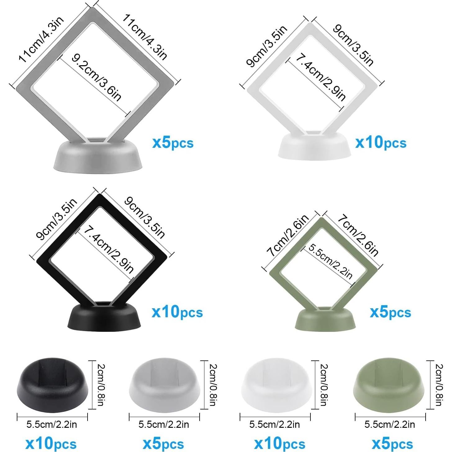 Set de 30 Soportes de Exhibición Flotante 3D CNYMANY