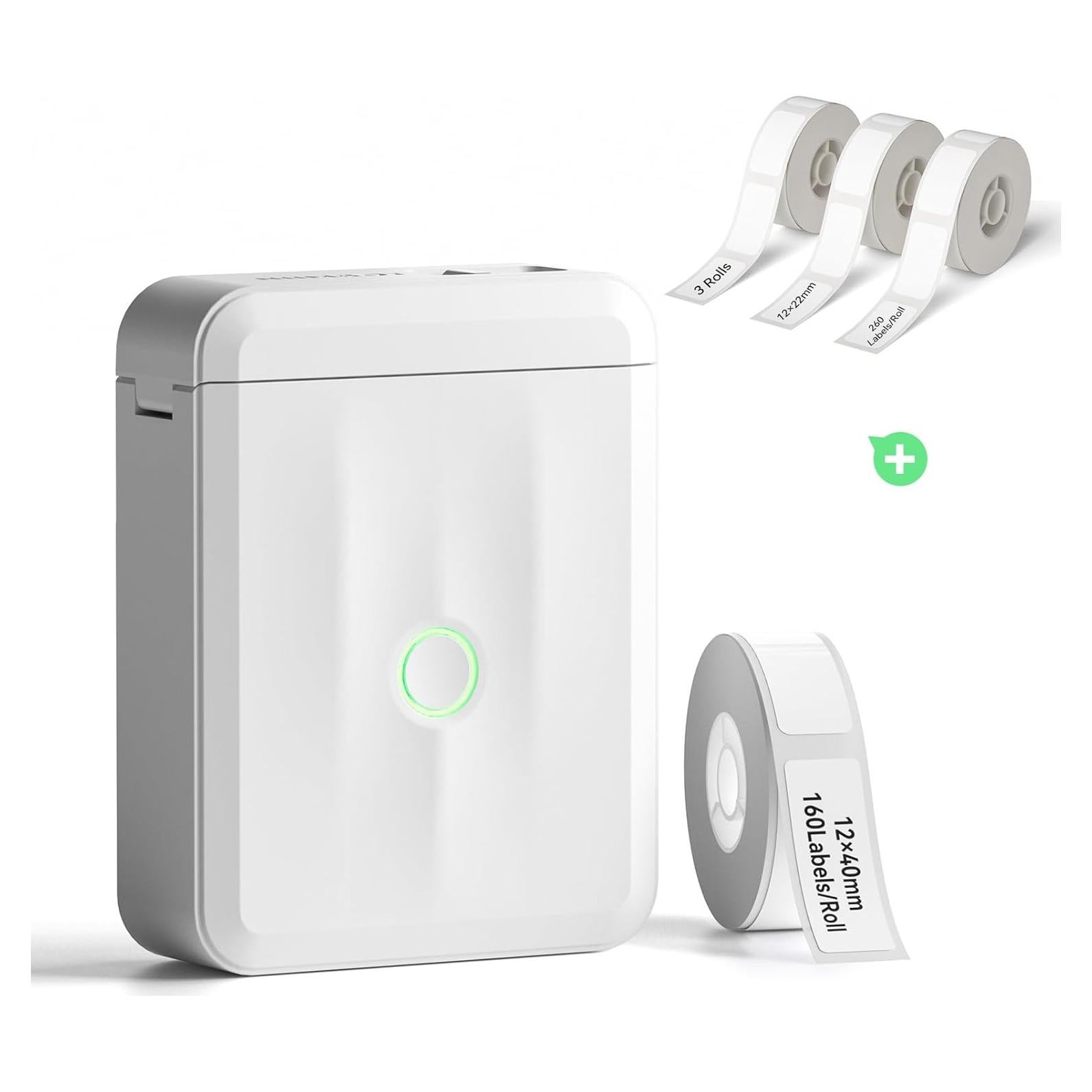 Máquina de Etiquetas NIIMBOT D110M con 3 Rollos 1.19x2.21cm