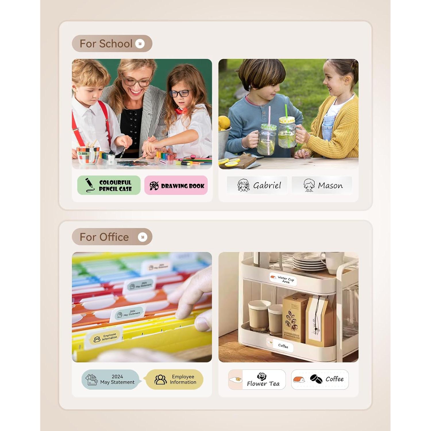 Máquina de Etiquetas NIIMBOT D110M con 3 Rollos 3 cm x 19 cm