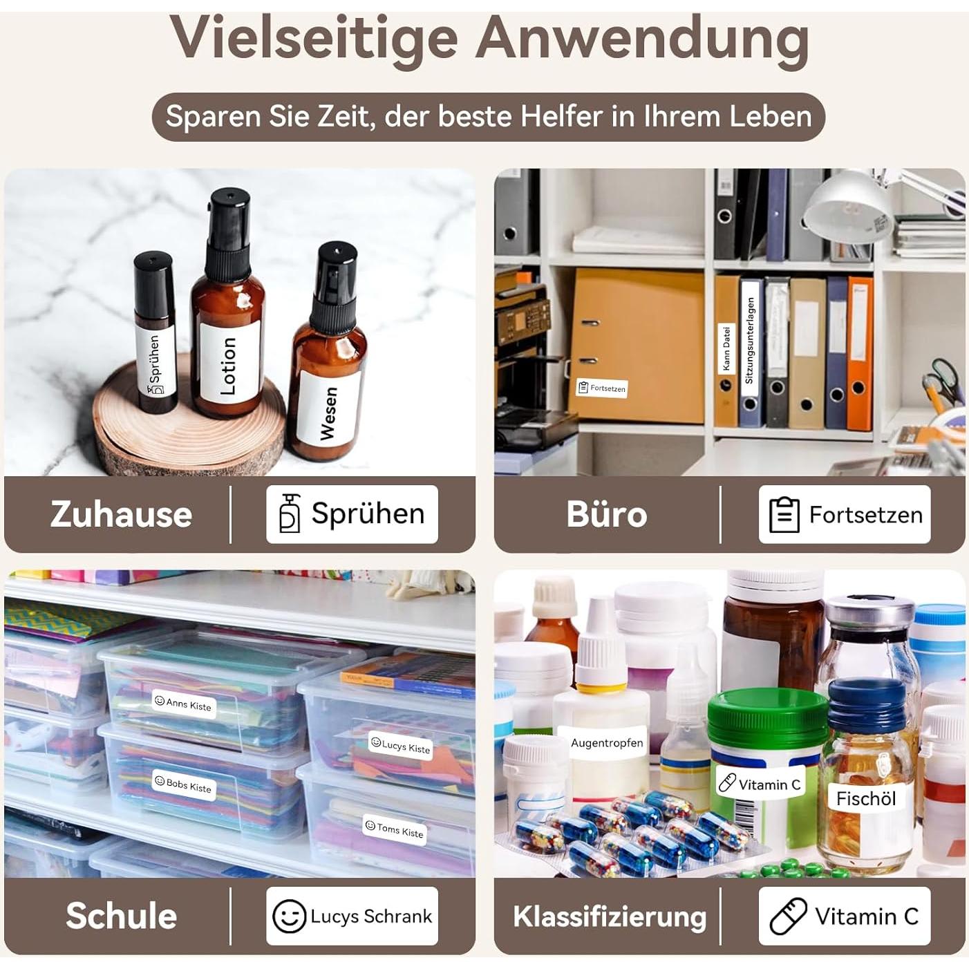 Máquina de Etiquetas NIIMBOT D110M con 3 Rollos 3 cm x 19 cm