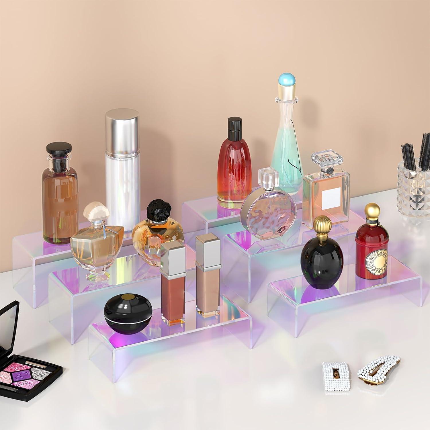 3 Pcs Soportes de Exhibición Acrílico Iridiscente WEITELAI