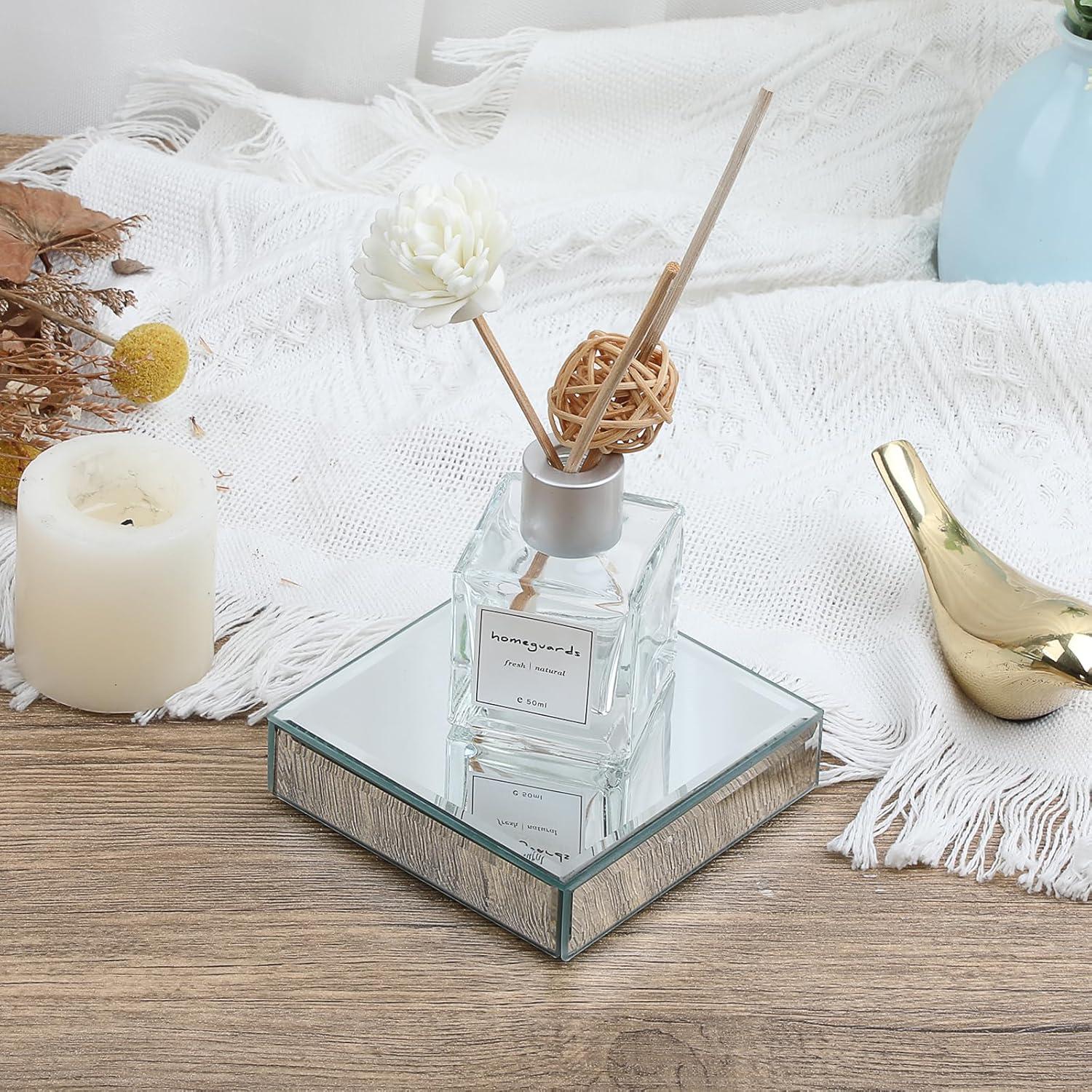 Soportes de Exhibición Espejados Hipiwe 10x10 cm - 2 Paquetes