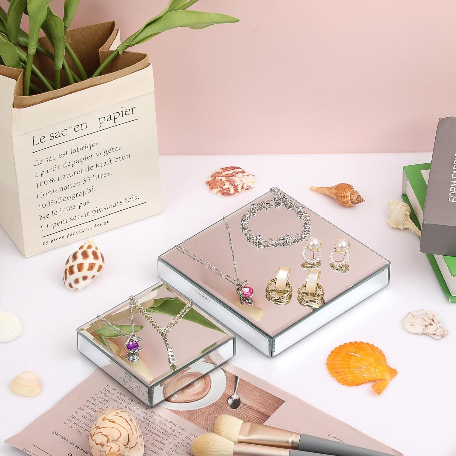 Soportes de Exhibición Espejados Hipiwe 10x10 cm - 2 Paquetes