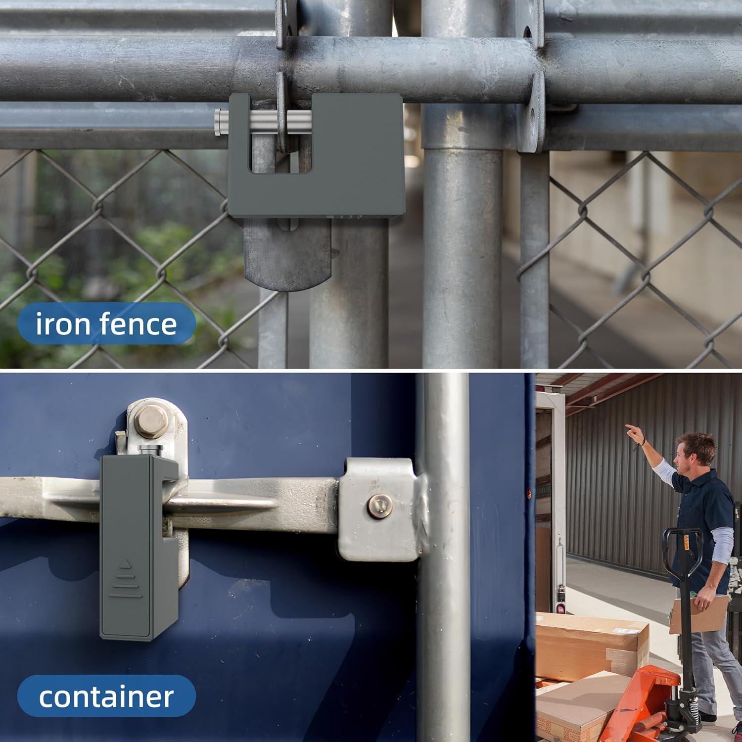 Candado Biométrico KENRONE D-Shape con App Tuya y Huella Digital