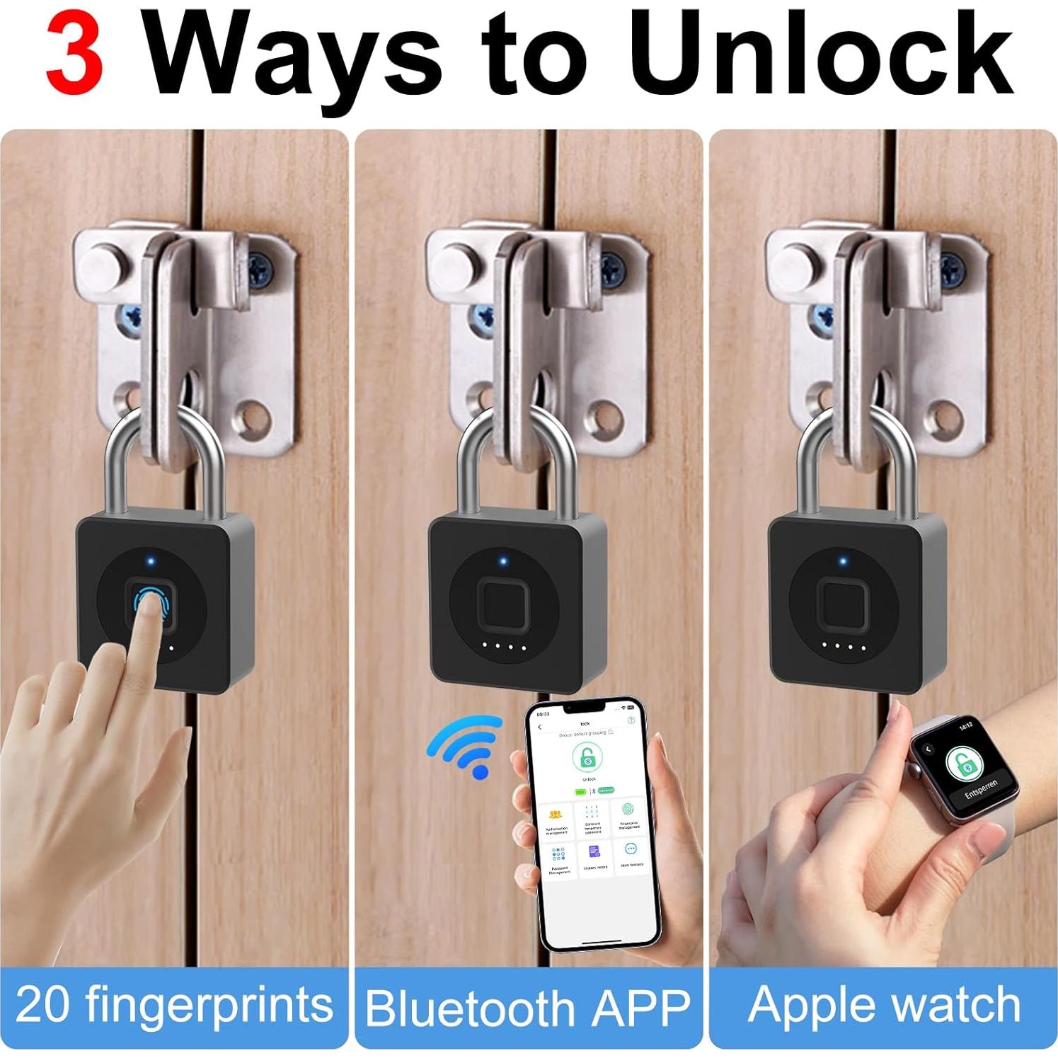 Candado Biométrico eLinkSmart para Gimnasio y Almacenamiento