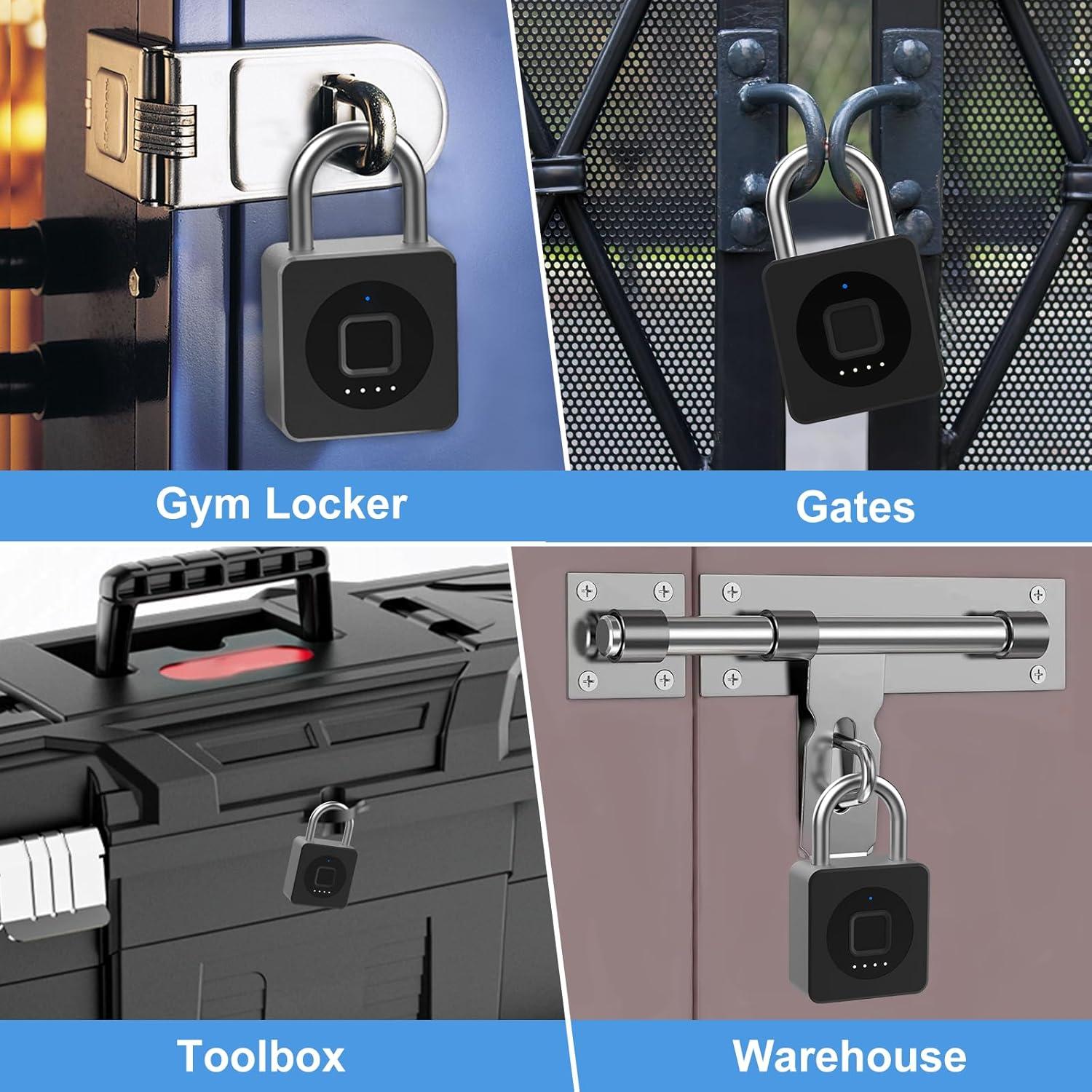 Candado Biométrico eLinkSmart para Gimnasio y Almacenamiento