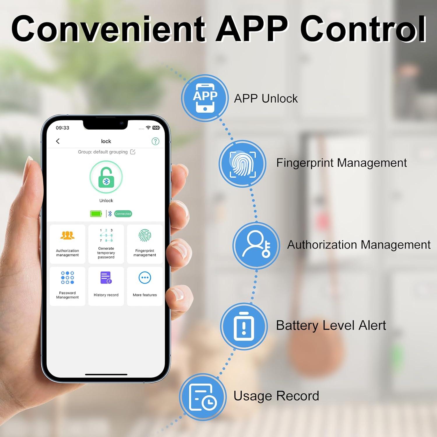 Candado Biométrico eLinkSmart para Gimnasio y Almacenamiento
