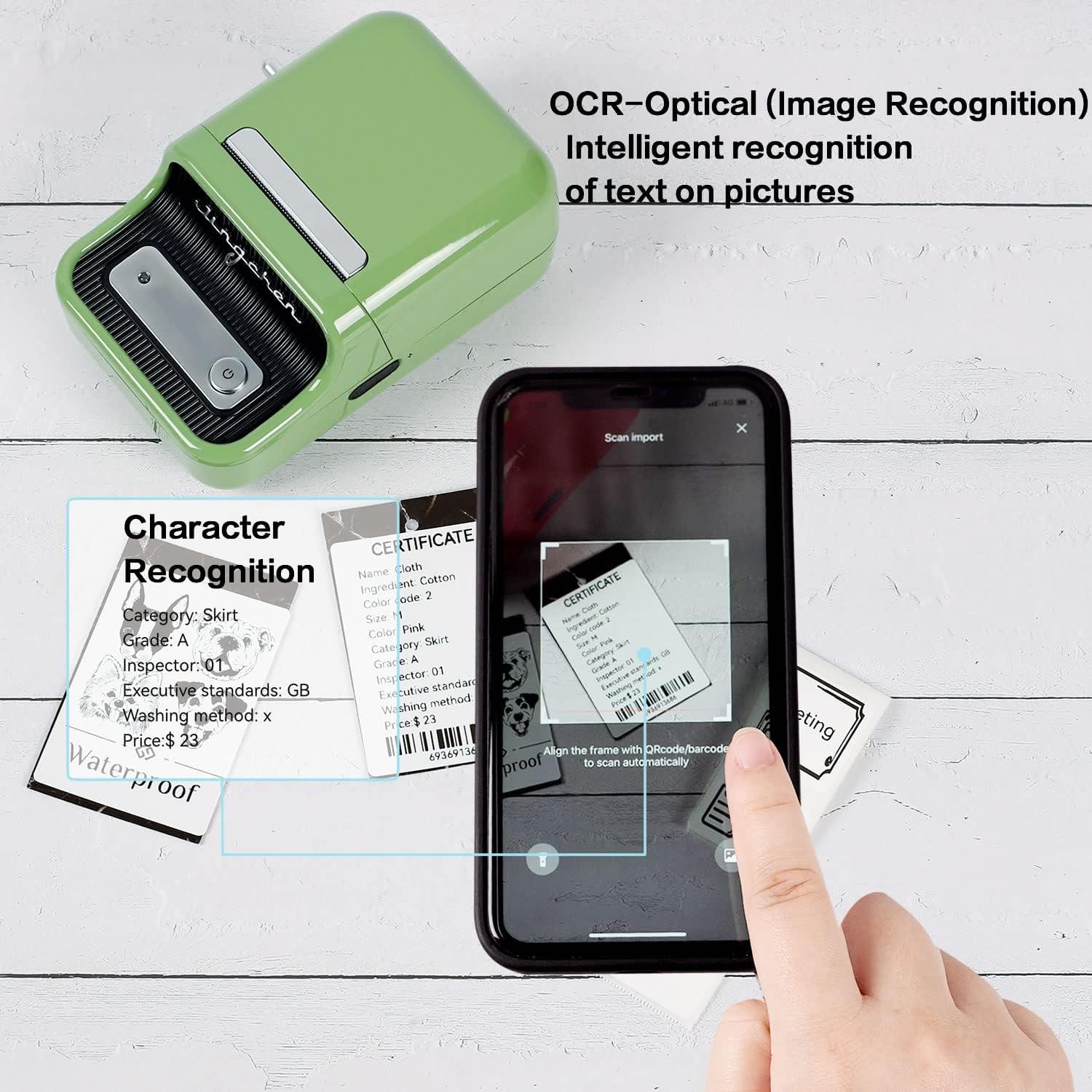 Impresora de Etiquetas Térmica Portátil Niimbot B21 Bluetooth Verde