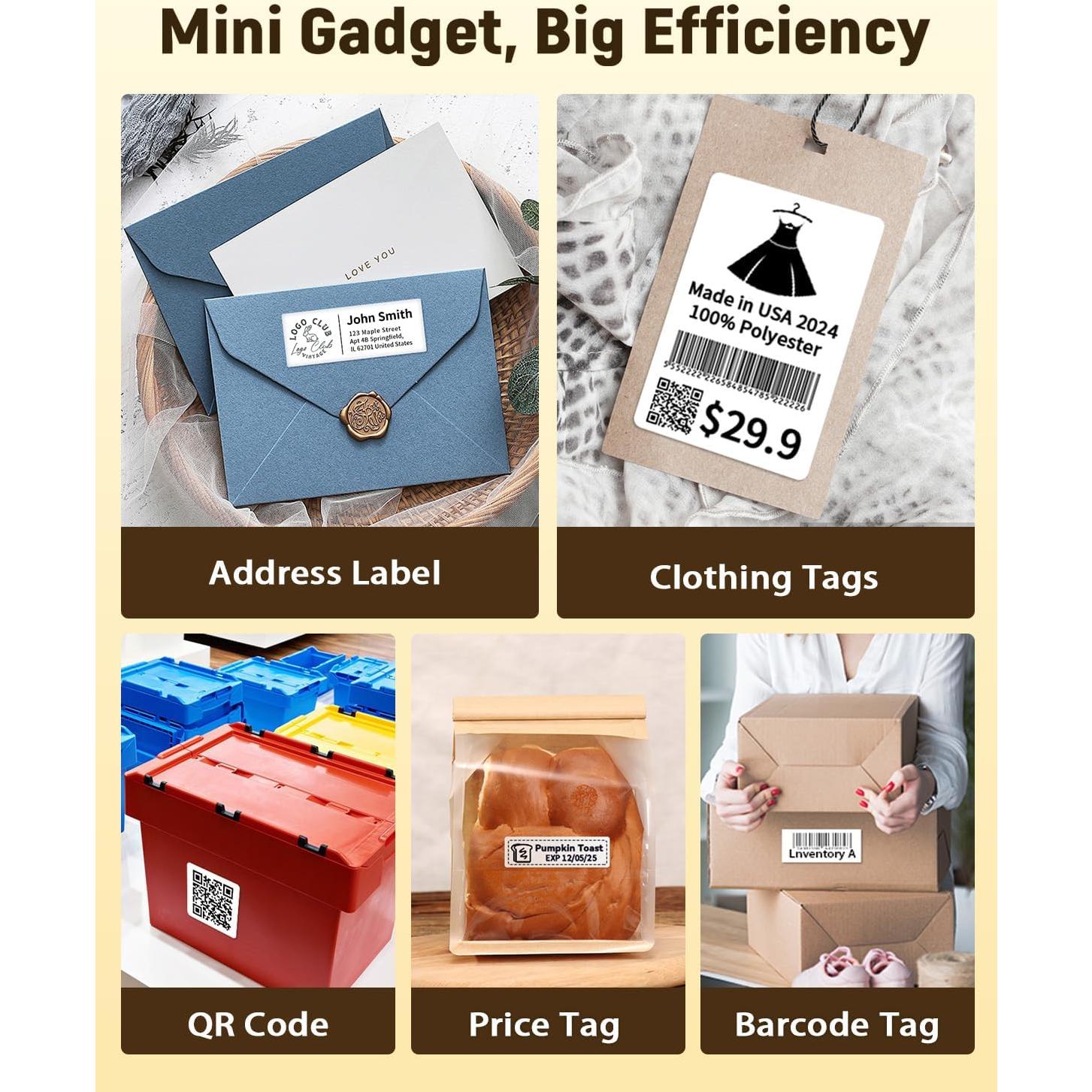 Impresora de Etiquetas Bluetooth NADAIIN N20 Portátil 5.1cm