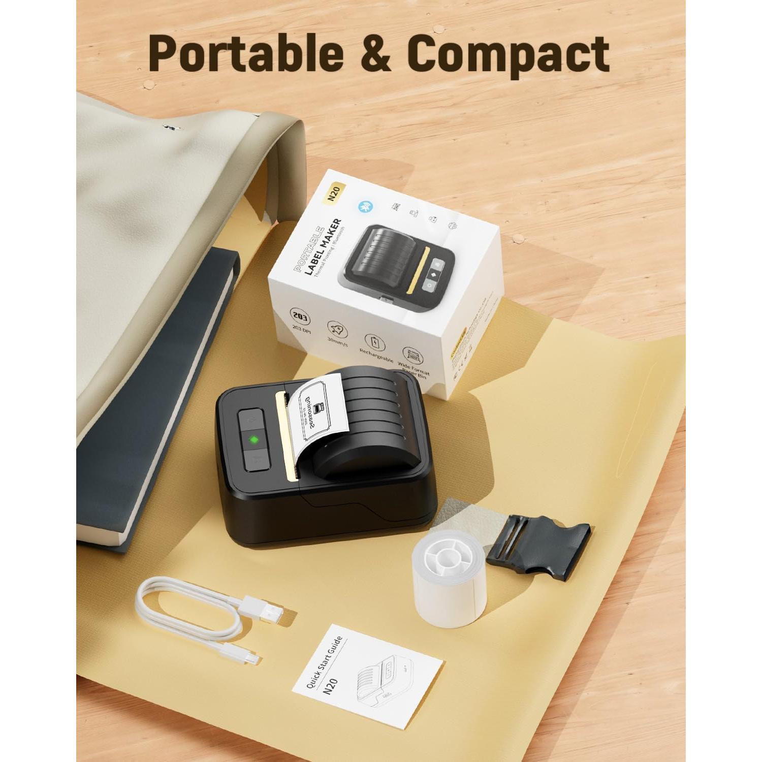 Impresora de Etiquetas Bluetooth NADAIIN N20 Portátil 5.1cm