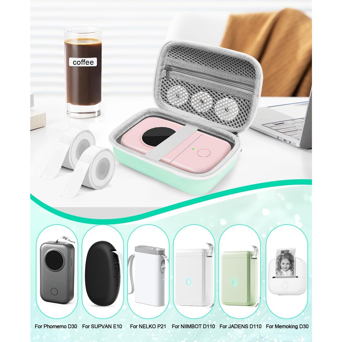 Funda EVA para Etiquetadora UCEC D30, Verde, 15.5x10.5x8.1 cm