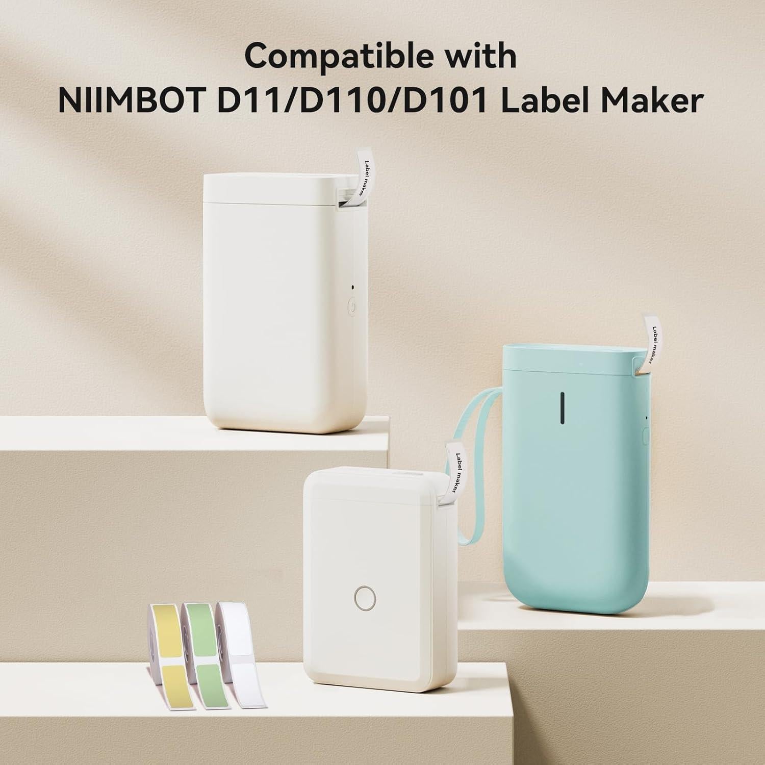 6 Rollos de Cinta de Etiquetas Térmicas NIIMBOT D11/D110/D101