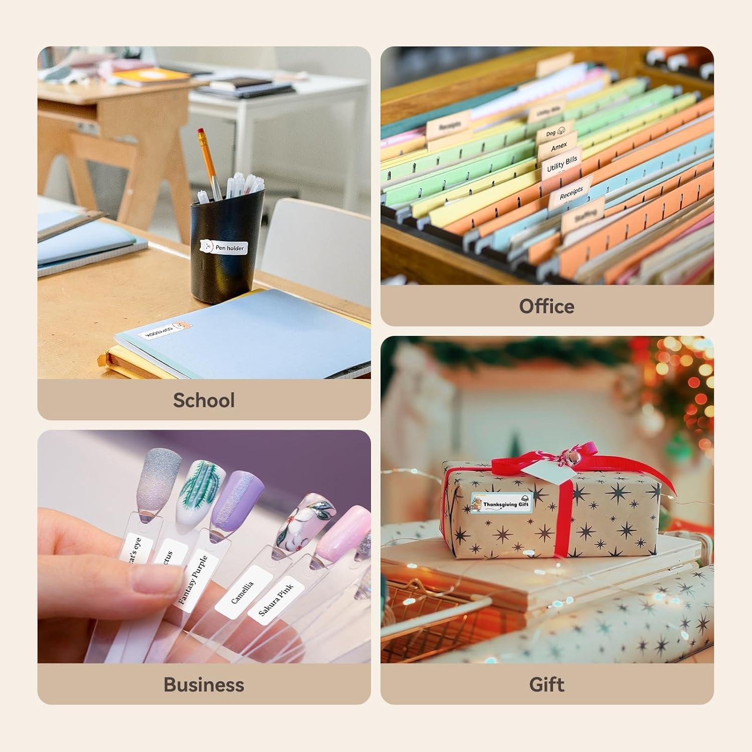 Cinta de Etiquetas NIIMBOT D11 6 Rollos Papel Adhesivo 14x11mm