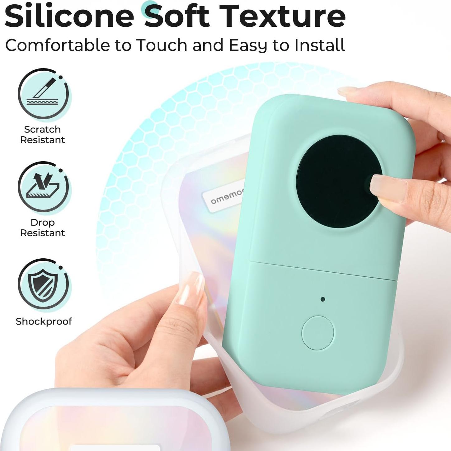 Funda de Silicona Holográfica para Etiquetadora Phomemo D30