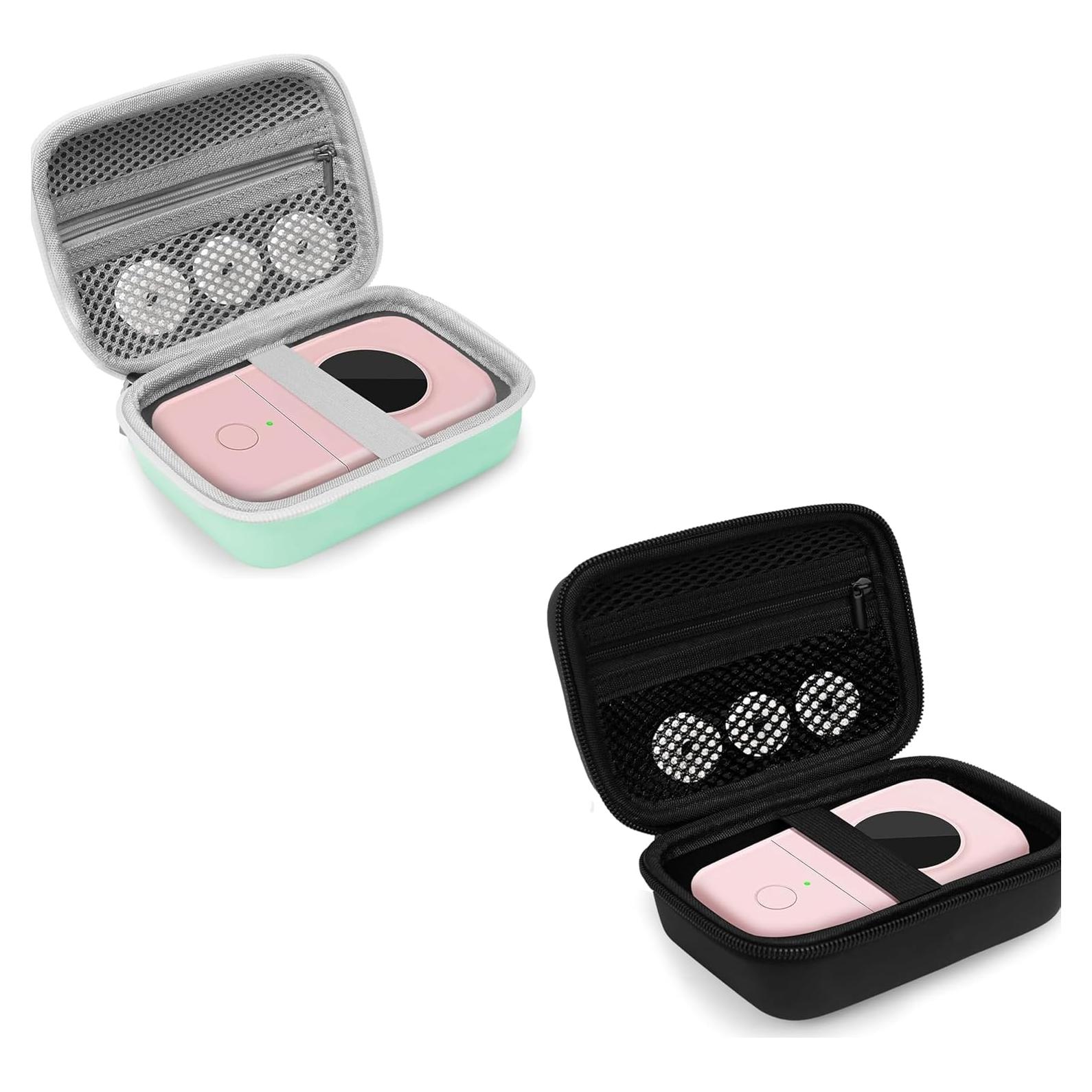 Funda EVA para Etiquetadora UCEC Verde y Negro - Compatible Phomemo D30