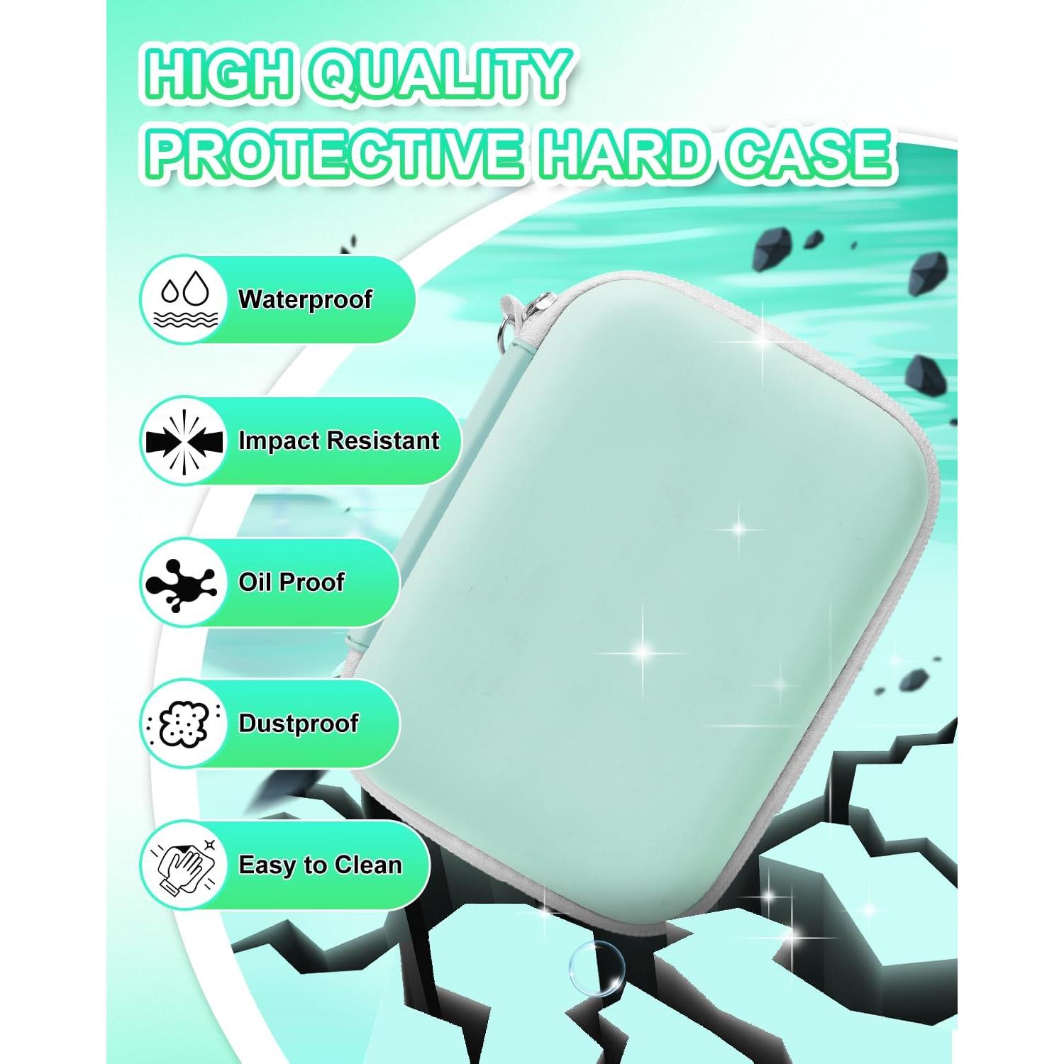 Funda EVA para Etiquetadora UCEC Verde y Negro - Compatible Phomemo D30