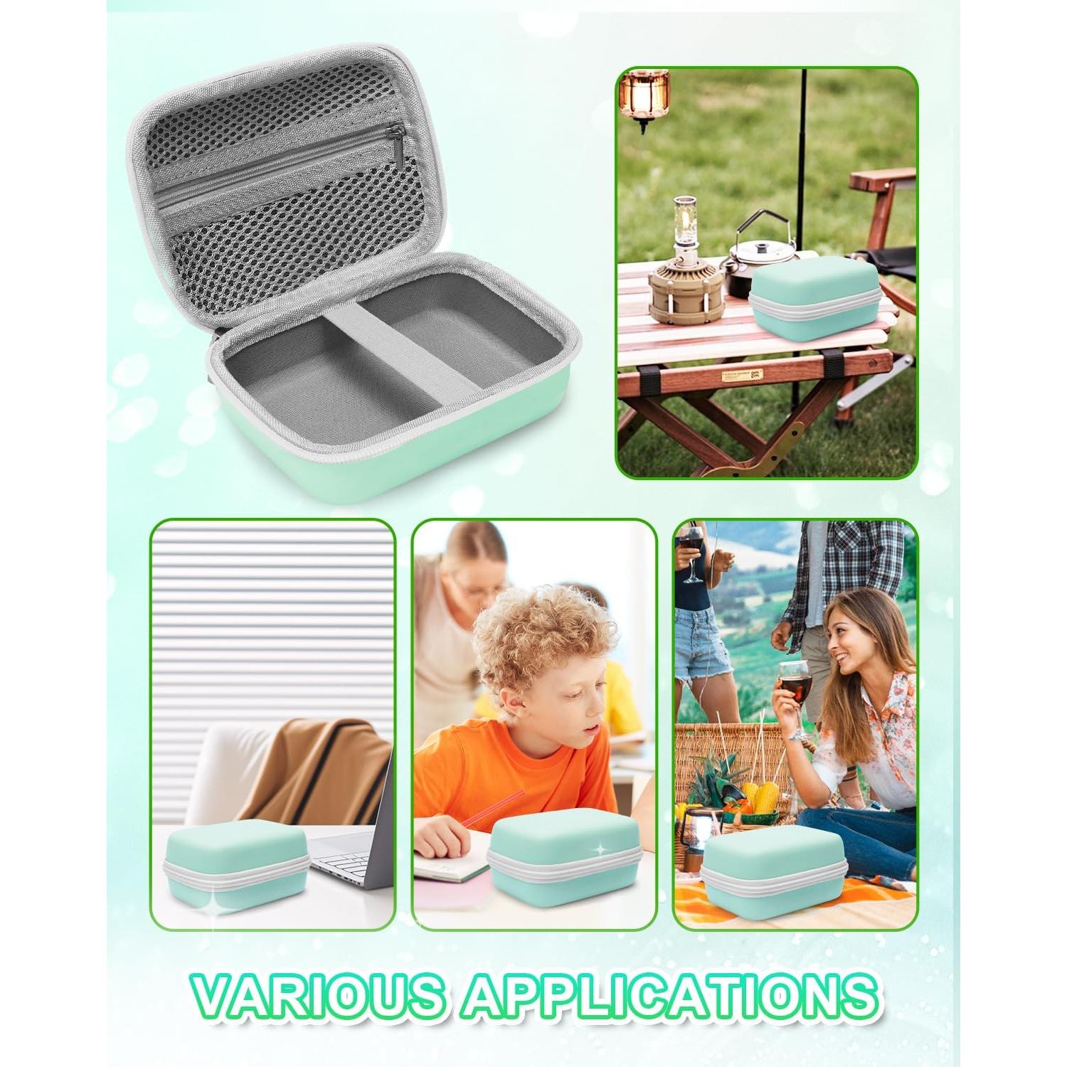 Funda EVA para Etiquetadora UCEC Verde y Negro - Compatible Phomemo D30