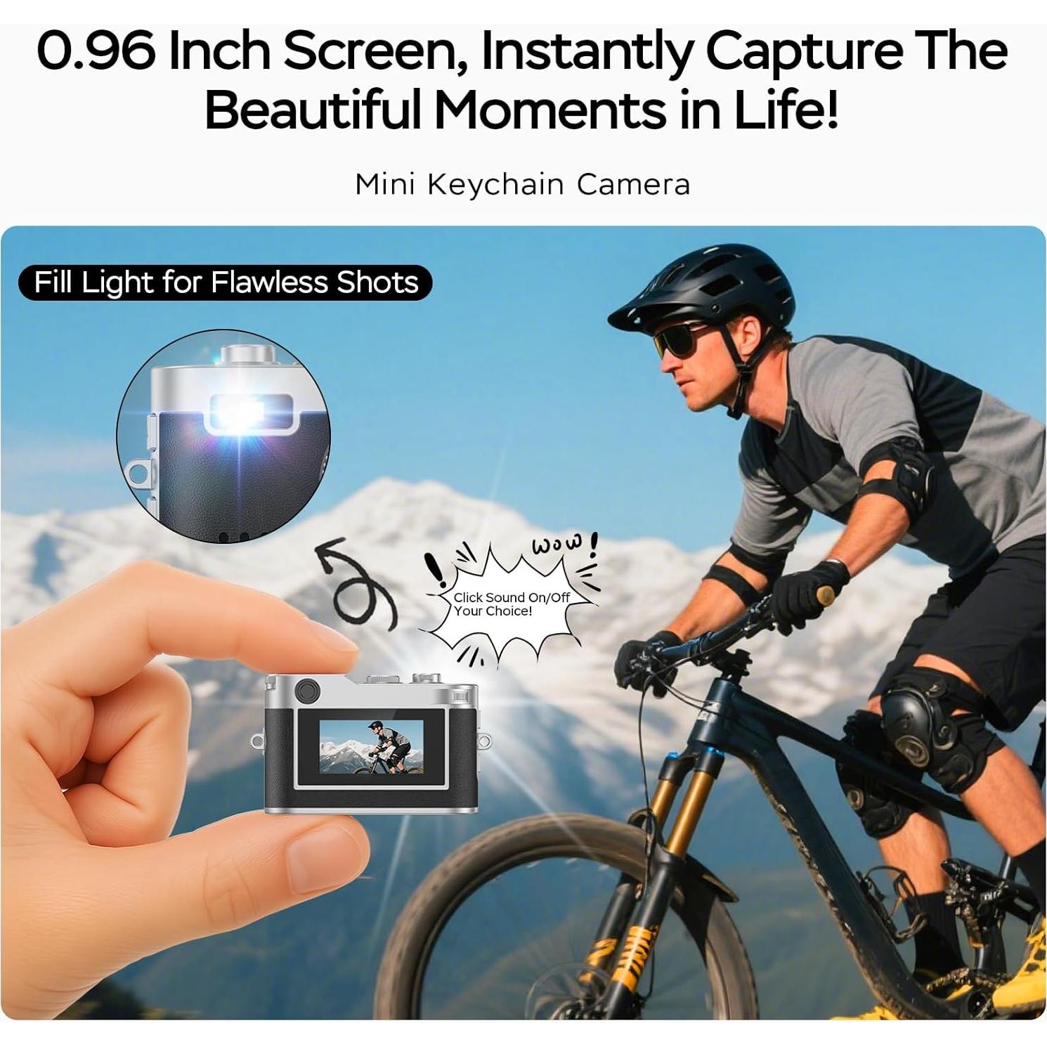 Mini Cámara Digital Dienspeak DC26 1080P HD con 32GB Negro