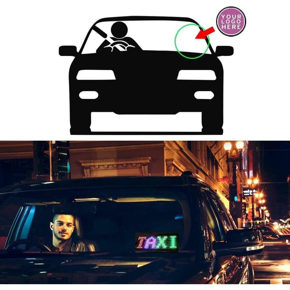 Cartel LED Flexible Meskliu 17.78x7.62cm Control APP Bluetooth